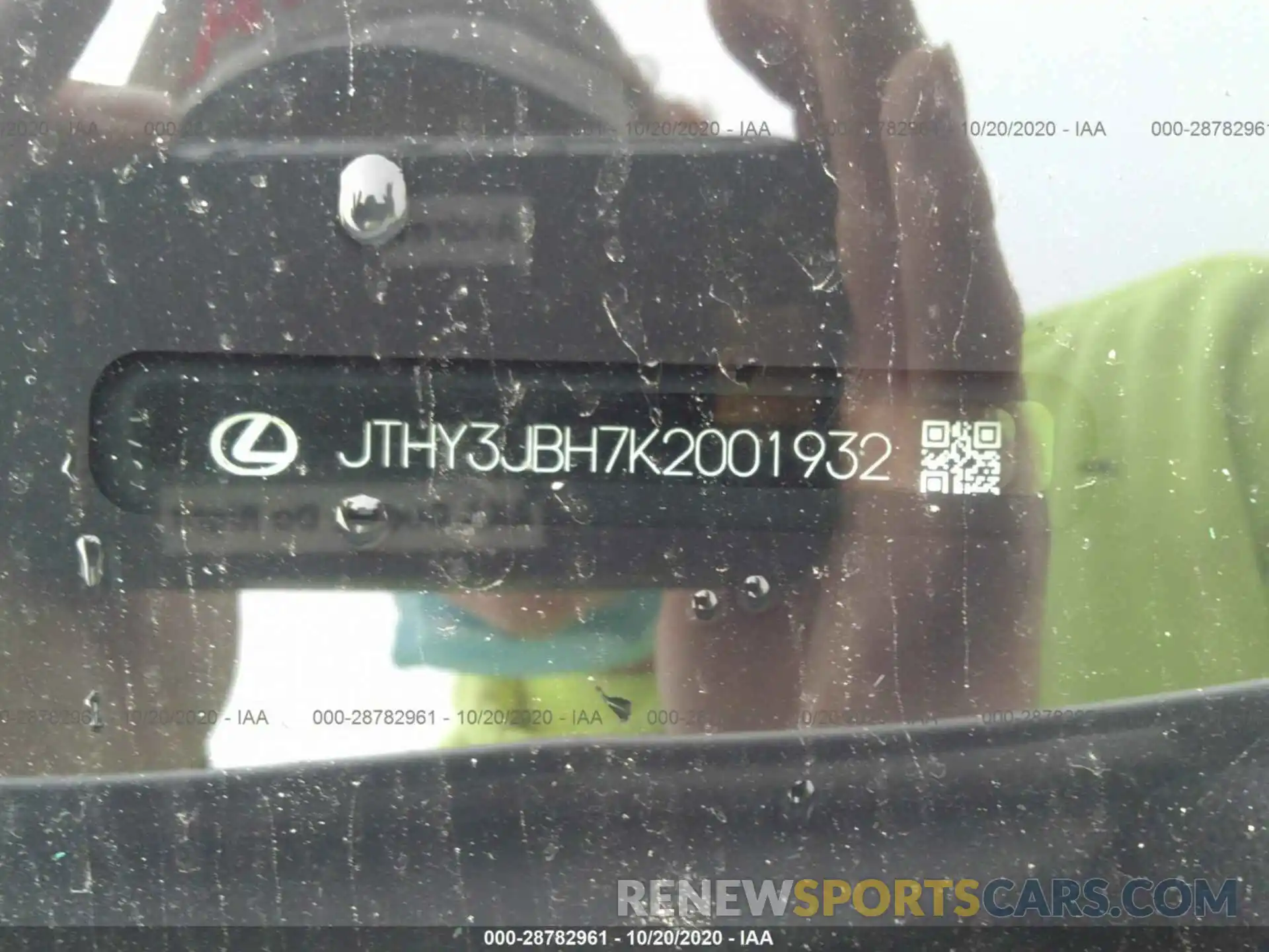 9 Photograph of a damaged car JTHY3JBH7K2001932 LEXUS UX 2019
