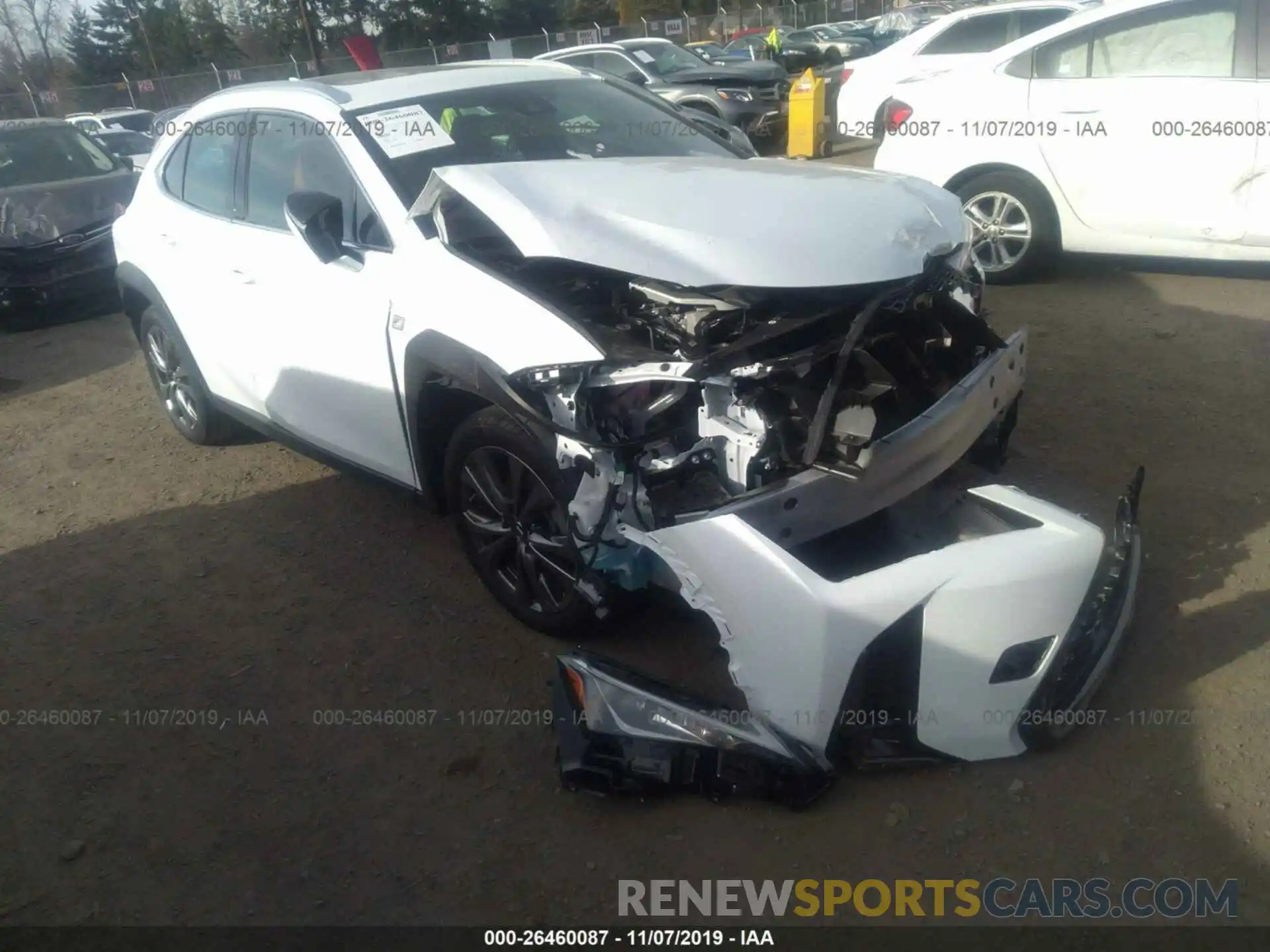 1 Photograph of a damaged car JTHY3JBH7K2006516 LEXUS UX 2019