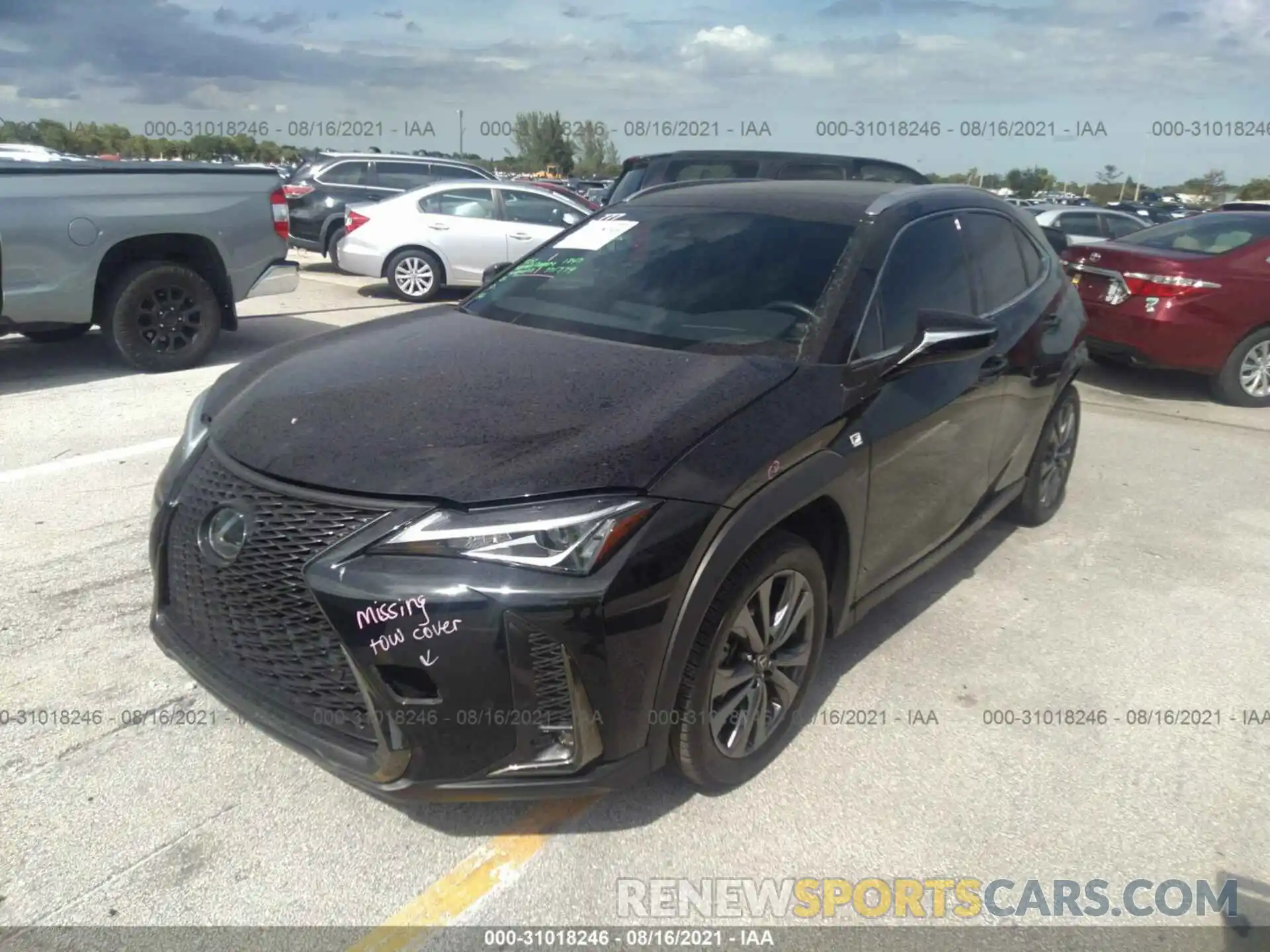 2 Фотография поврежденного автомобиля JTHY3JBH7K2012669 LEXUS UX 2019