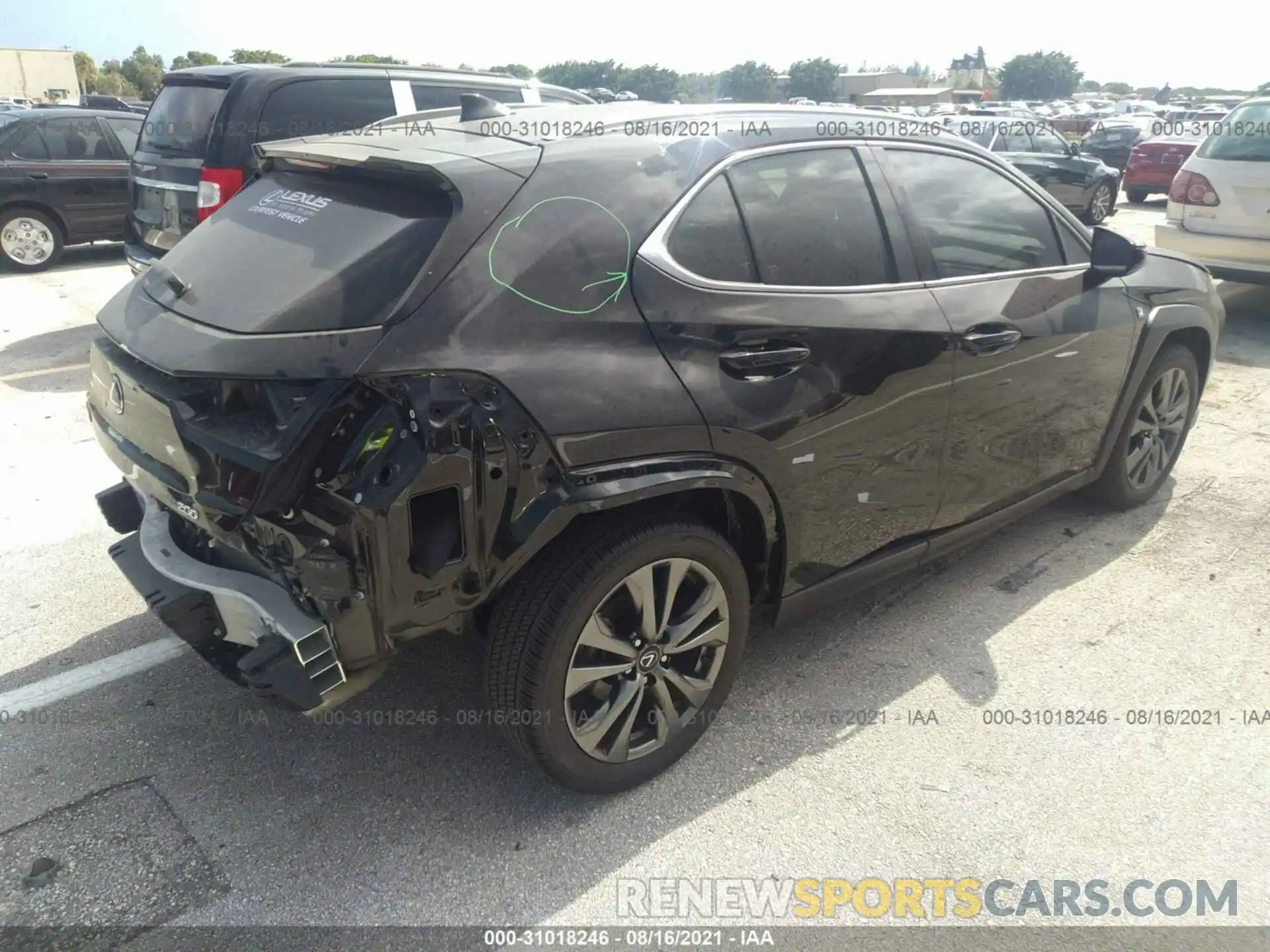 4 Photograph of a damaged car JTHY3JBH7K2012669 LEXUS UX 2019