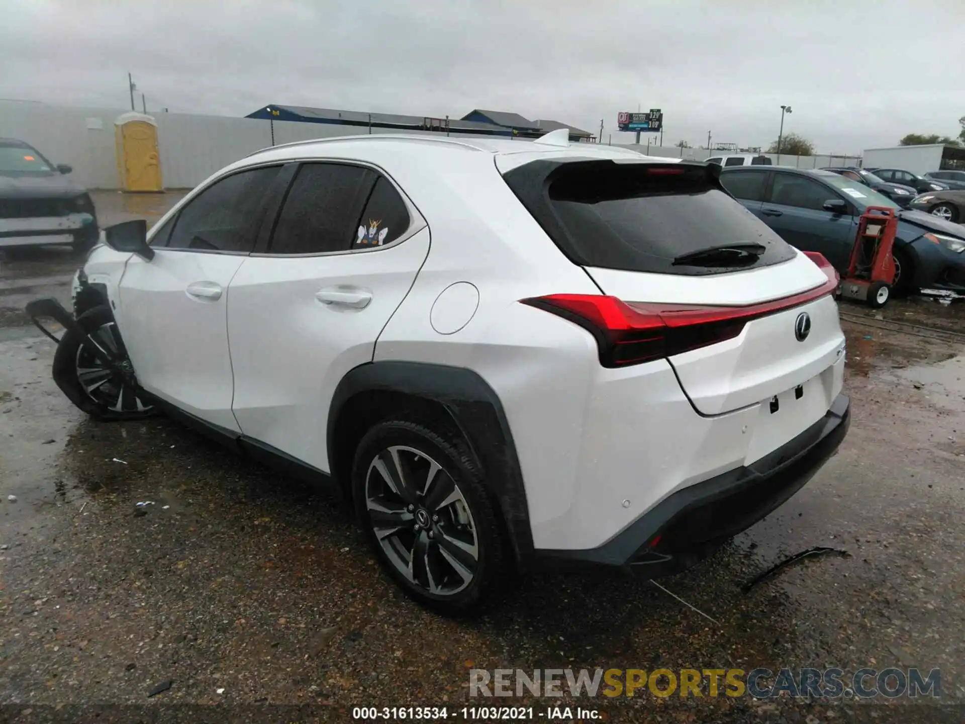 3 Фотография поврежденного автомобиля JTHY3JBH7K2020416 LEXUS UX 2019