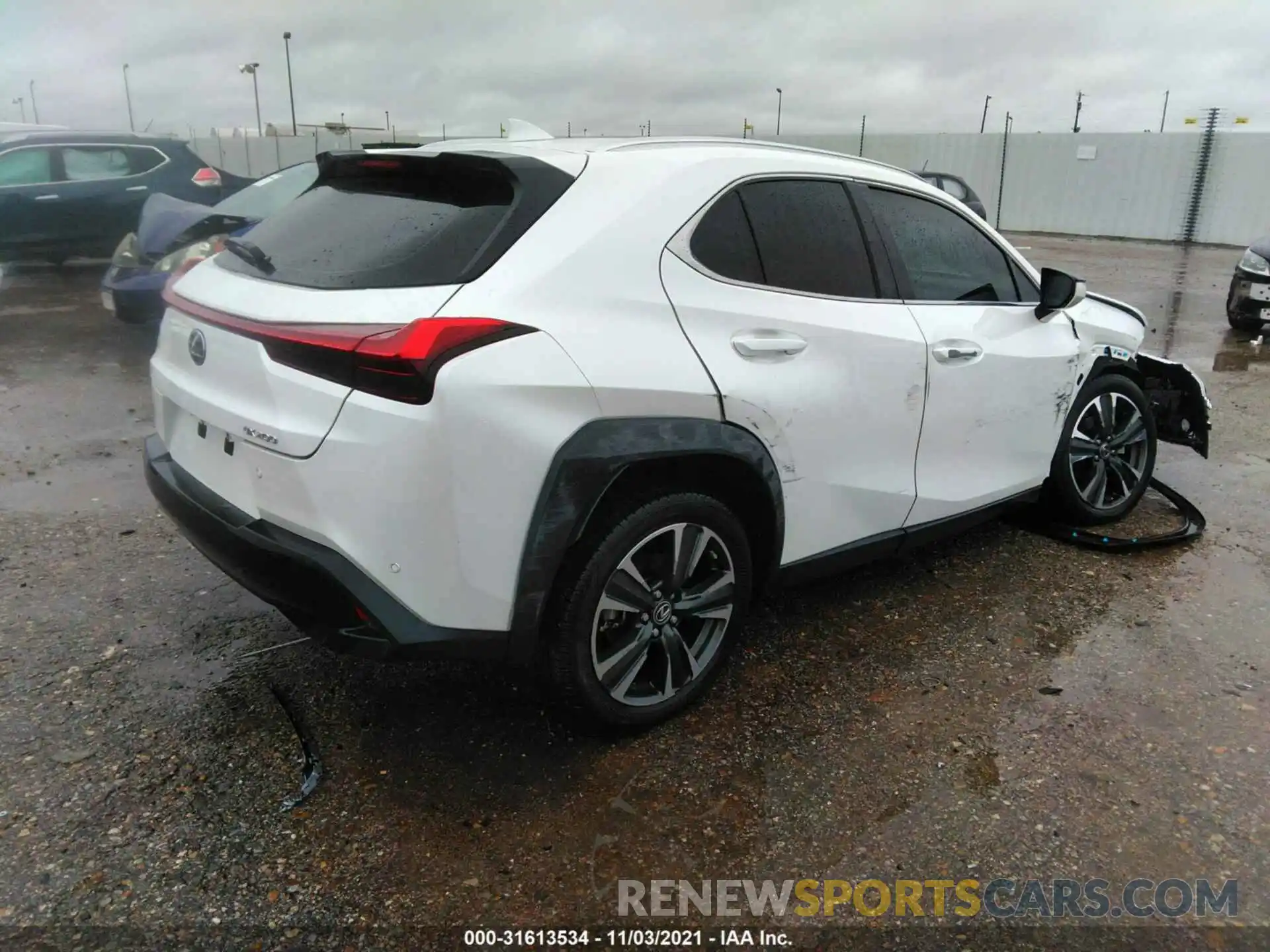 4 Фотография поврежденного автомобиля JTHY3JBH7K2020416 LEXUS UX 2019