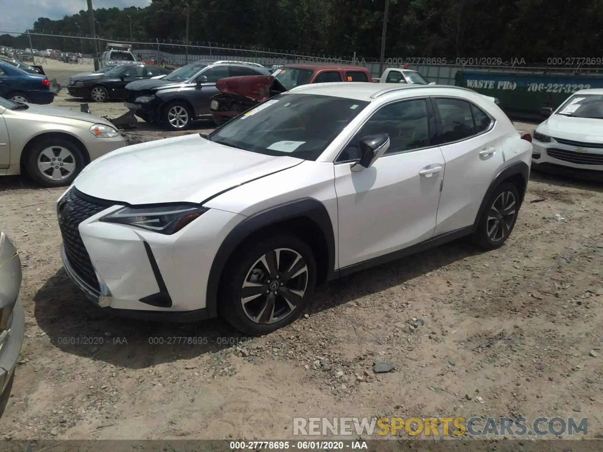 2 Фотография поврежденного автомобиля JTHY3JBH8K2015192 LEXUS UX 2019