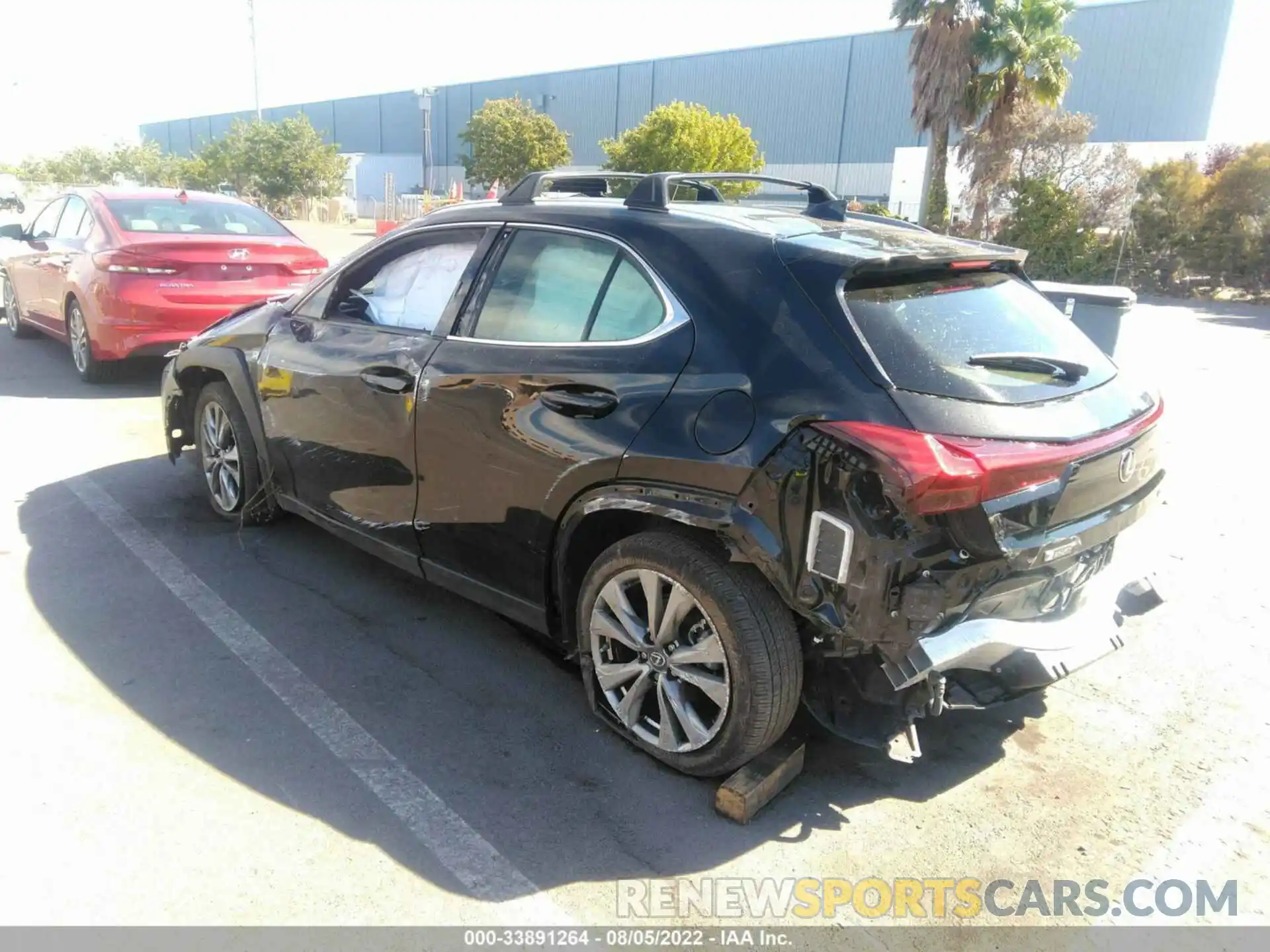 3 Photograph of a damaged car JTHE3JBH3L2029604 LEXUS UX 2020