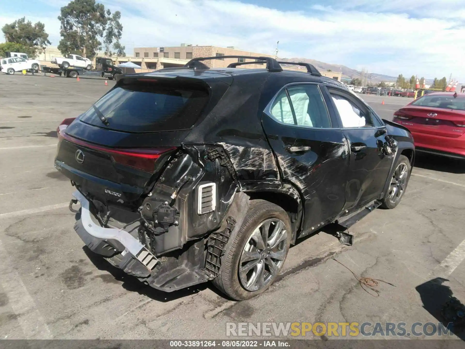 4 Photograph of a damaged car JTHE3JBH3L2029604 LEXUS UX 2020