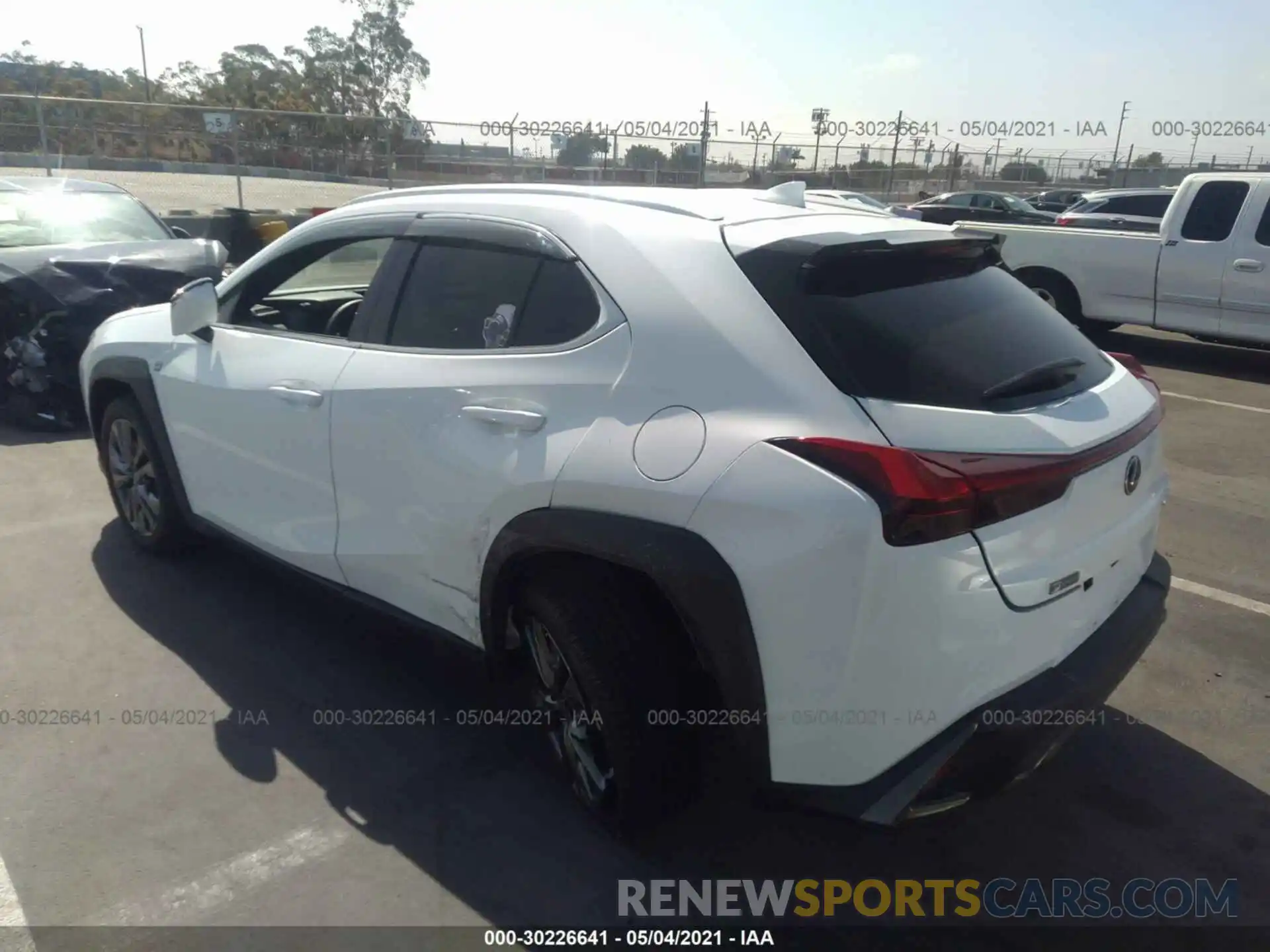 3 Photograph of a damaged car JTHE3JBH7L2028438 LEXUS UX 2020