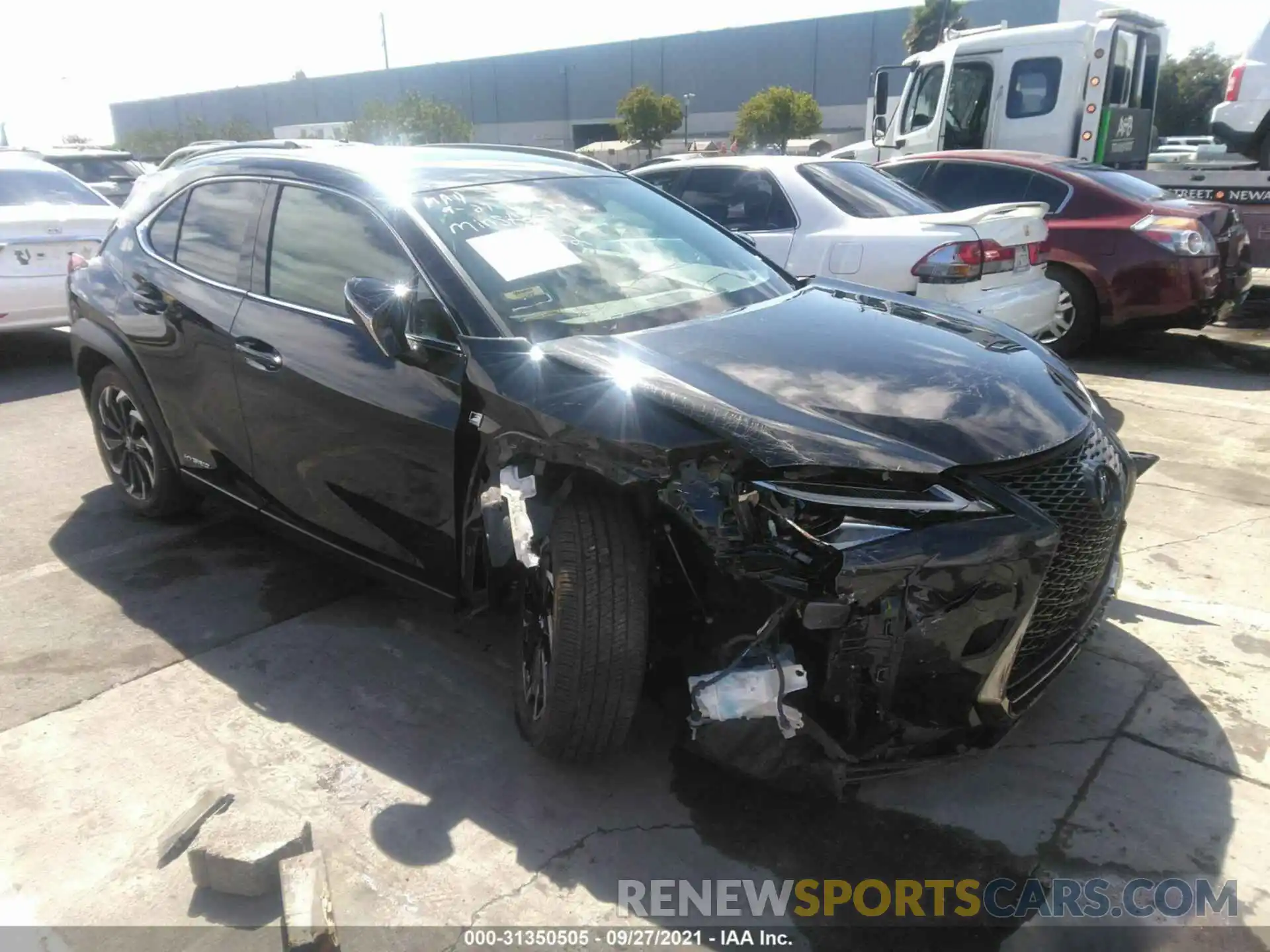 1 Photograph of a damaged car JTHE9JBH4L2035541 LEXUS UX 2020