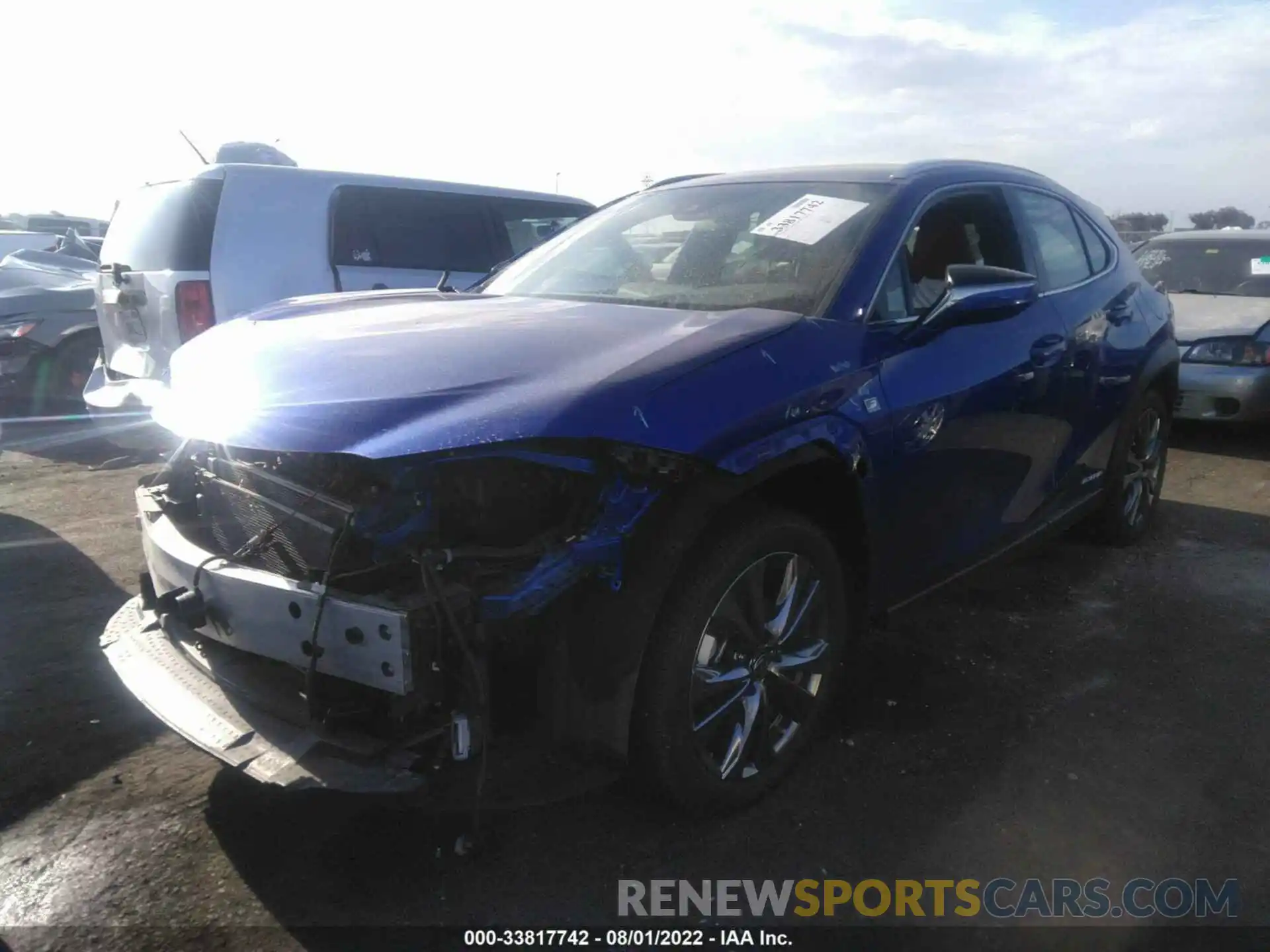 2 Photograph of a damaged car JTHE9JBHXL2034331 LEXUS UX 2020