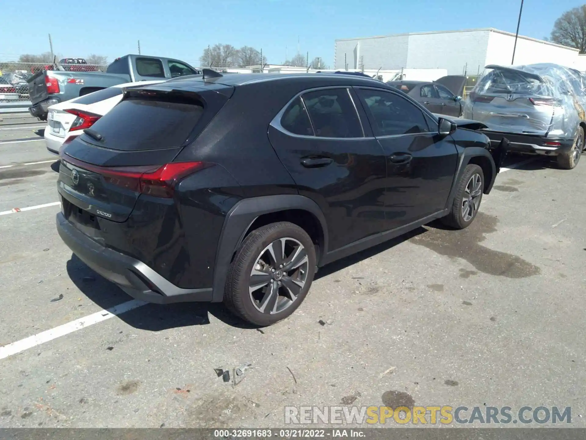 4 Фотография поврежденного автомобиля JTHP3JBH3L2025142 LEXUS UX 2020