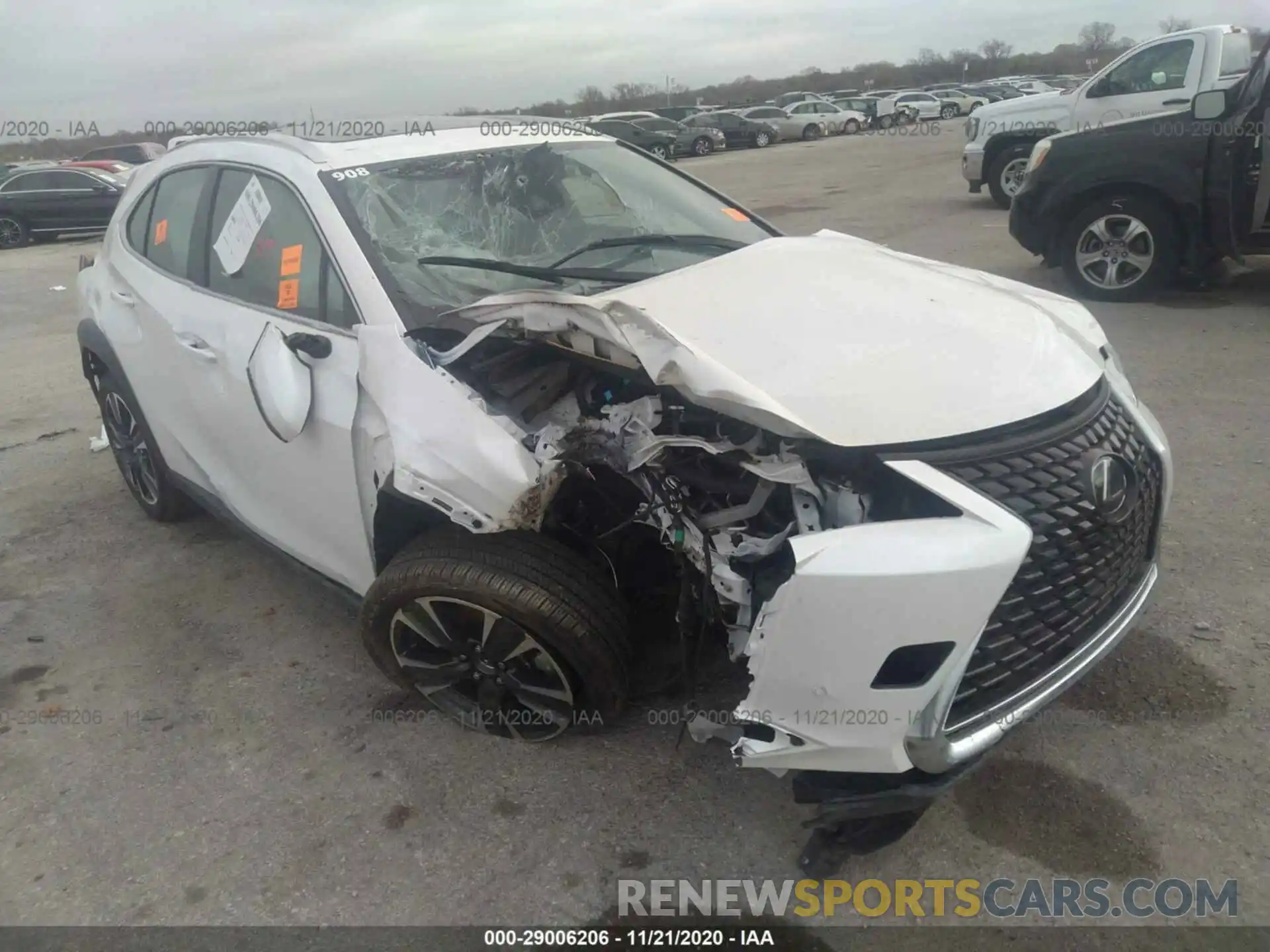 1 Photograph of a damaged car JTHP3JBH7L2025757 LEXUS UX 2020