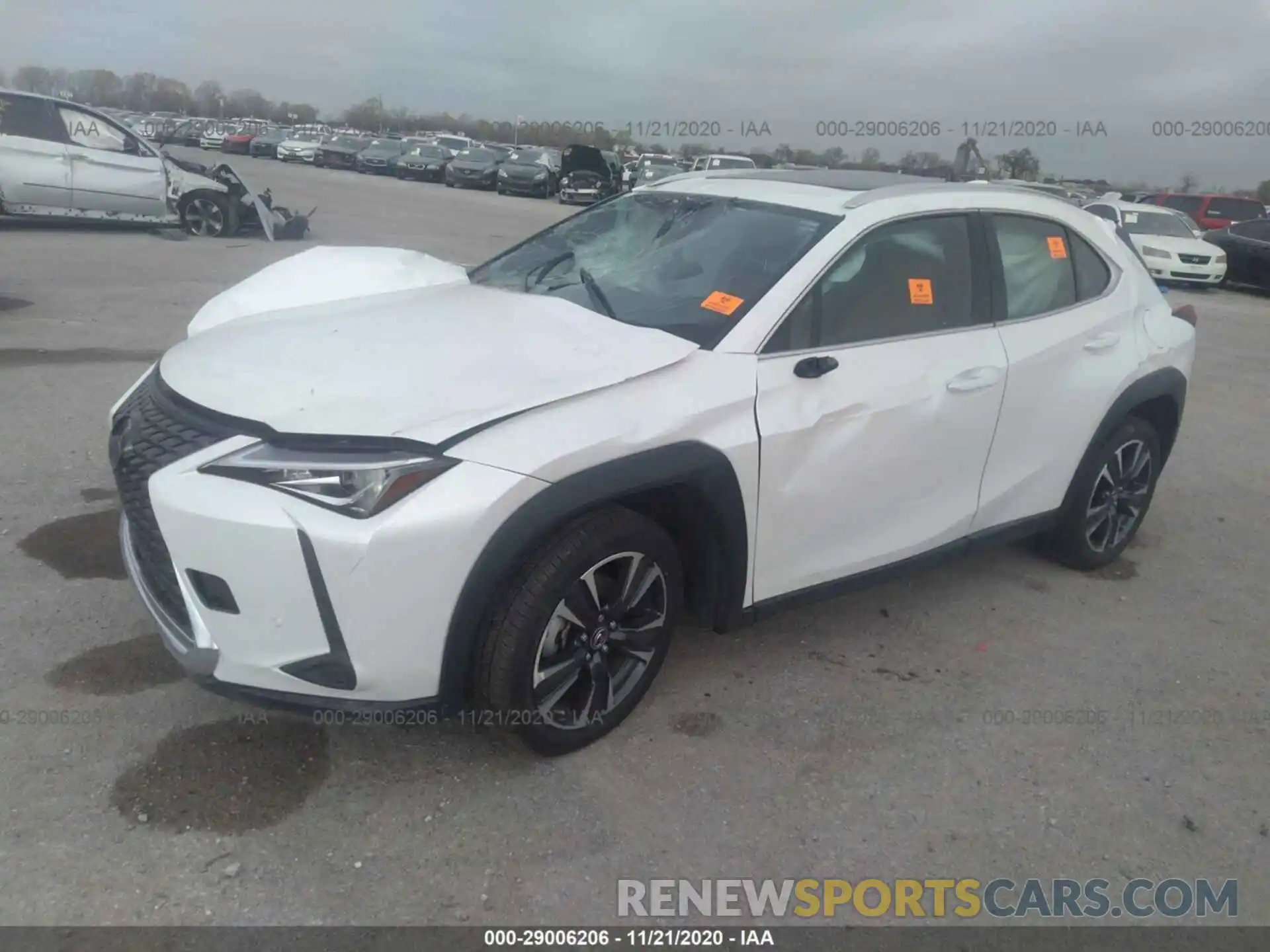 2 Фотография поврежденного автомобиля JTHP3JBH7L2025757 LEXUS UX 2020