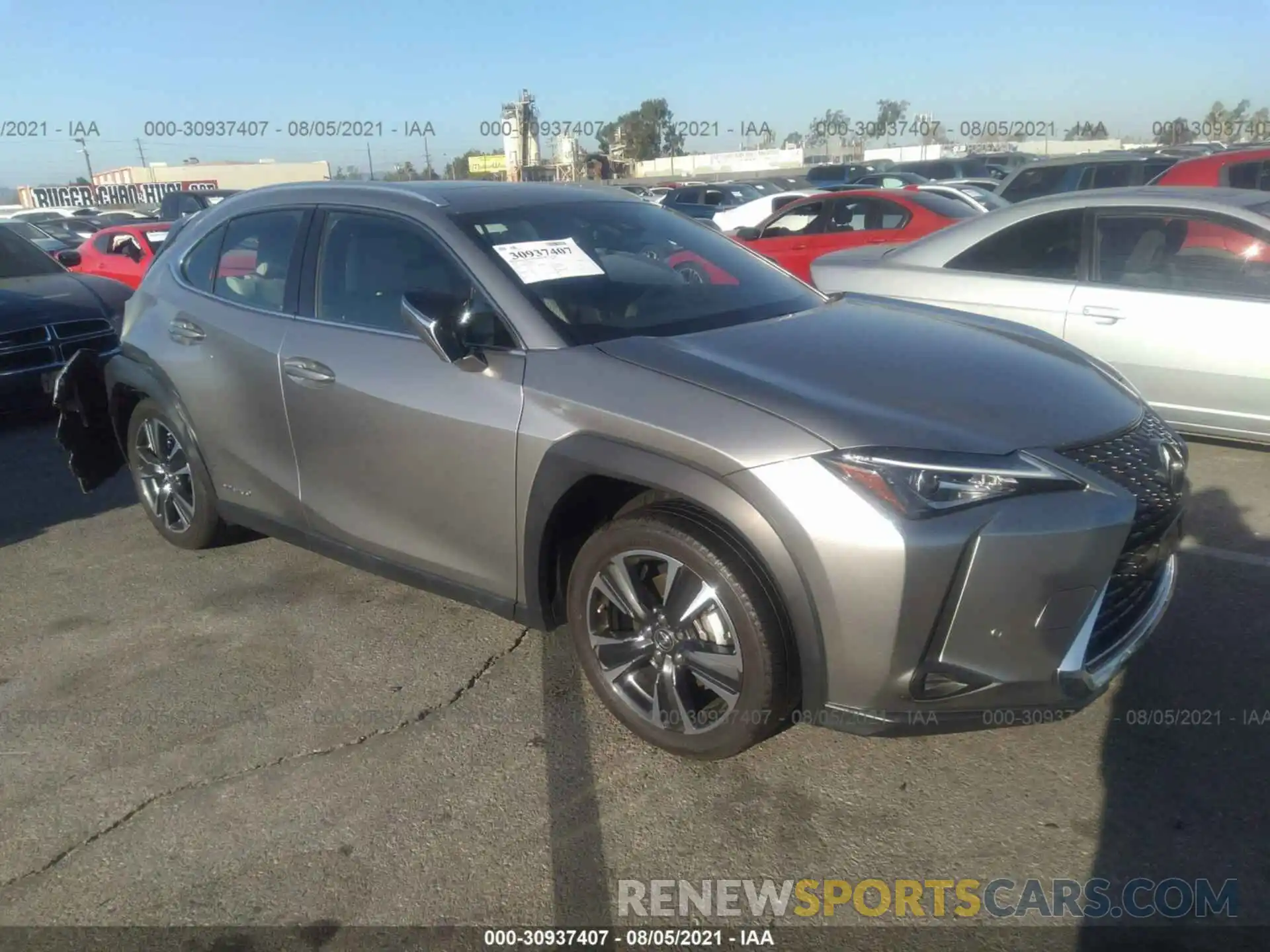 1 Фотография поврежденного автомобиля JTHP9JBH1L2026434 LEXUS UX 2020