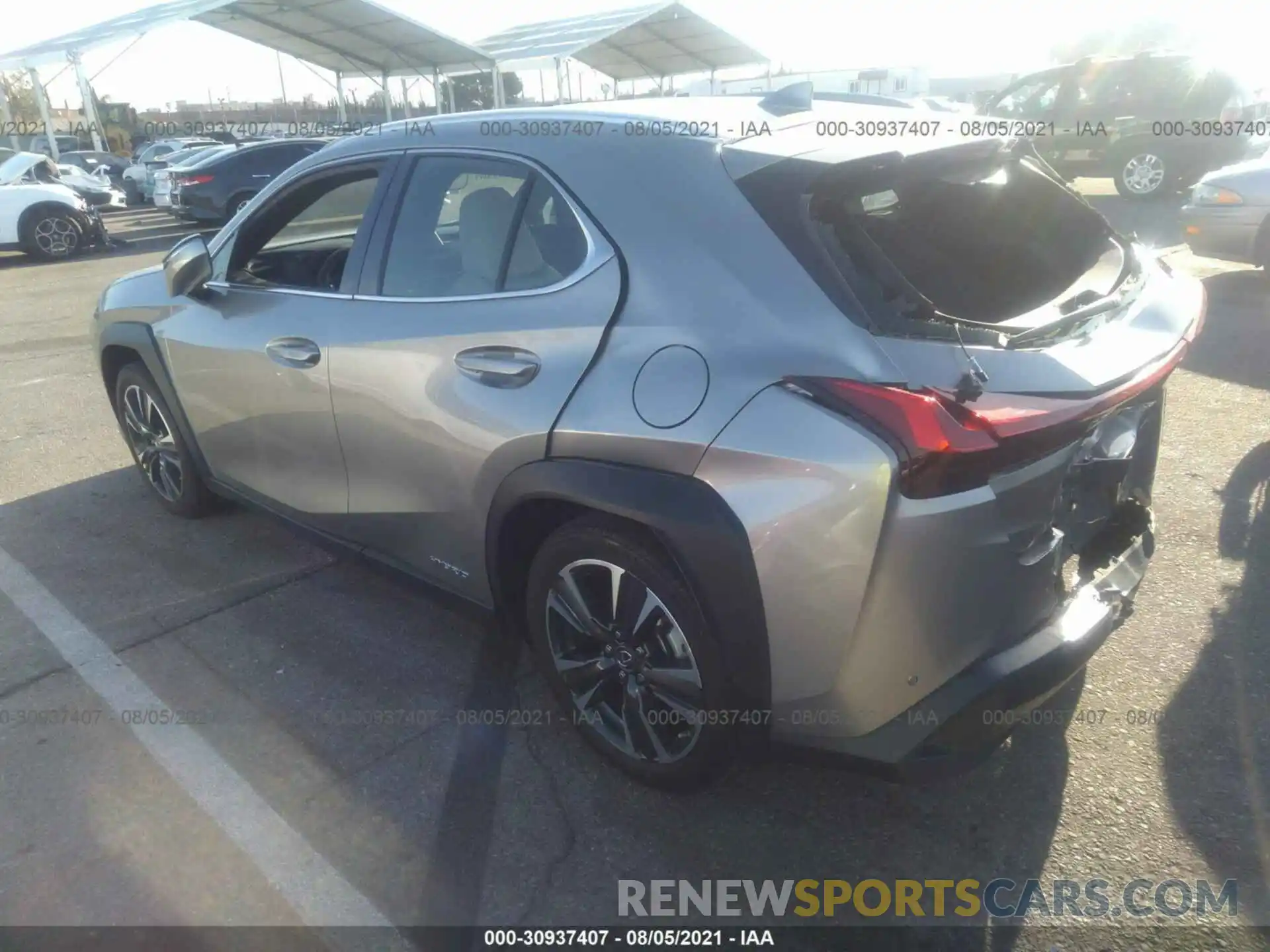 3 Фотография поврежденного автомобиля JTHP9JBH1L2026434 LEXUS UX 2020