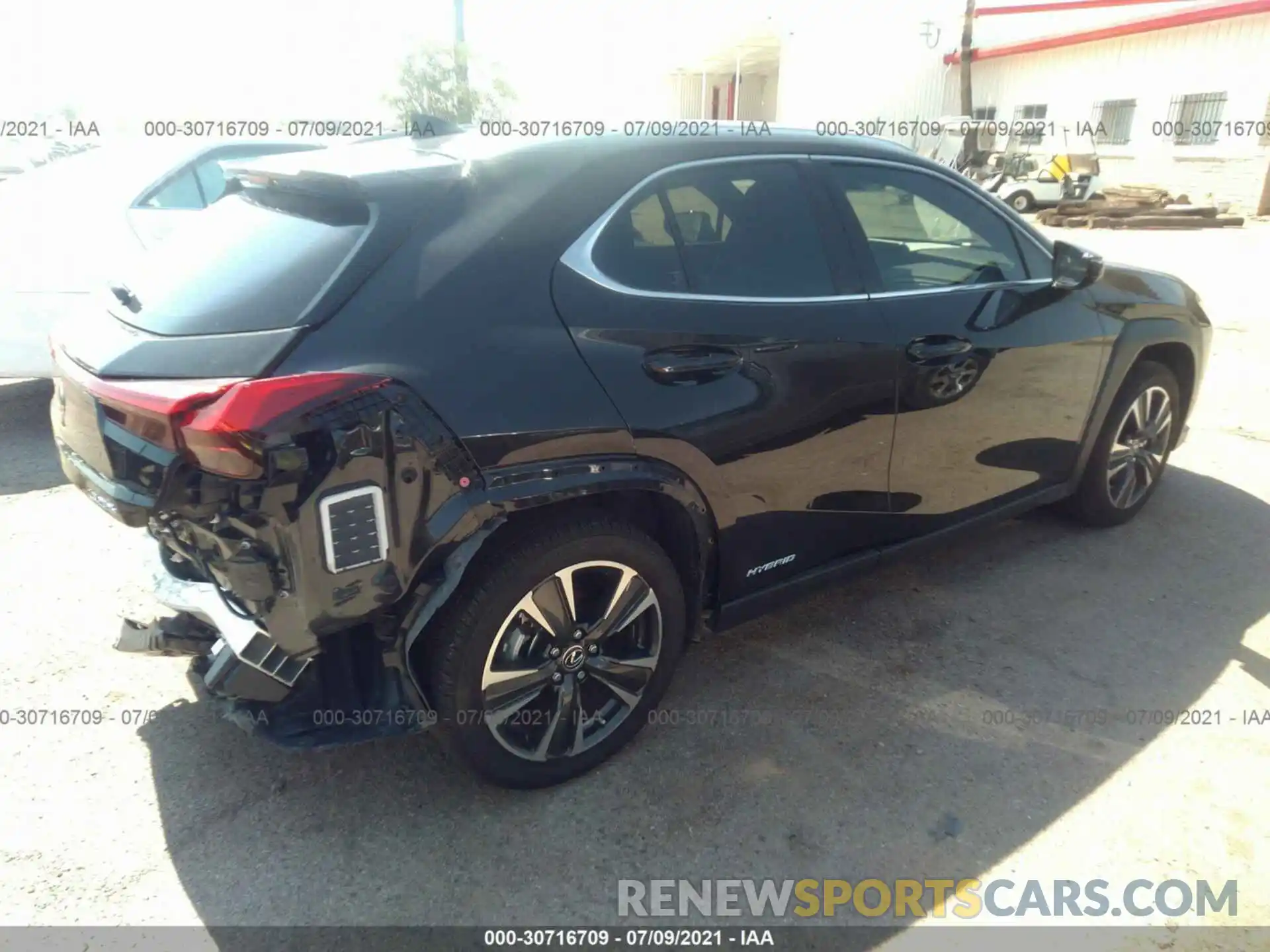 4 Фотография поврежденного автомобиля JTHP9JBH1L2026840 LEXUS UX 2020