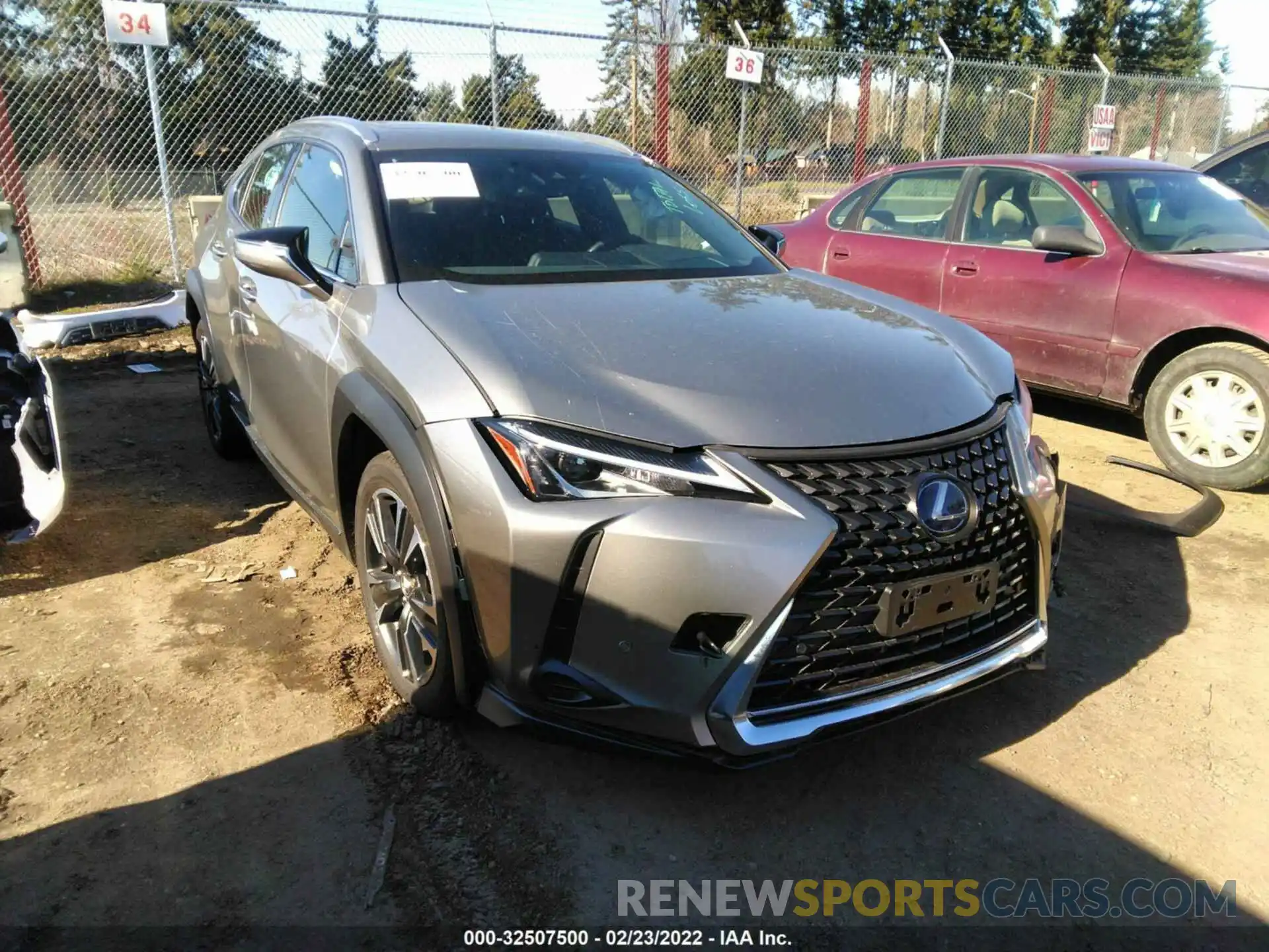 1 Photograph of a damaged car JTHP9JBH1L2030788 LEXUS UX 2020