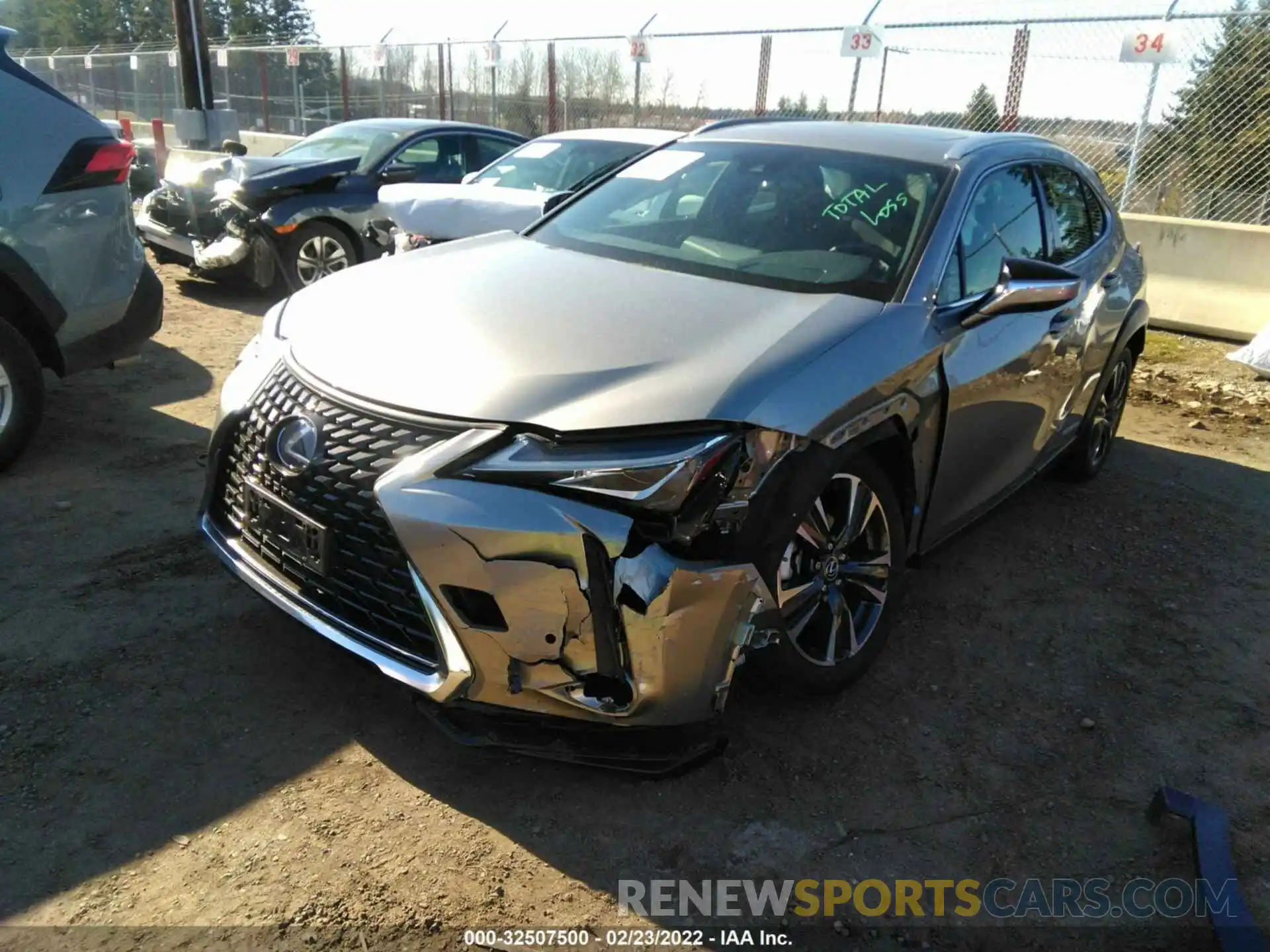 2 Photograph of a damaged car JTHP9JBH1L2030788 LEXUS UX 2020