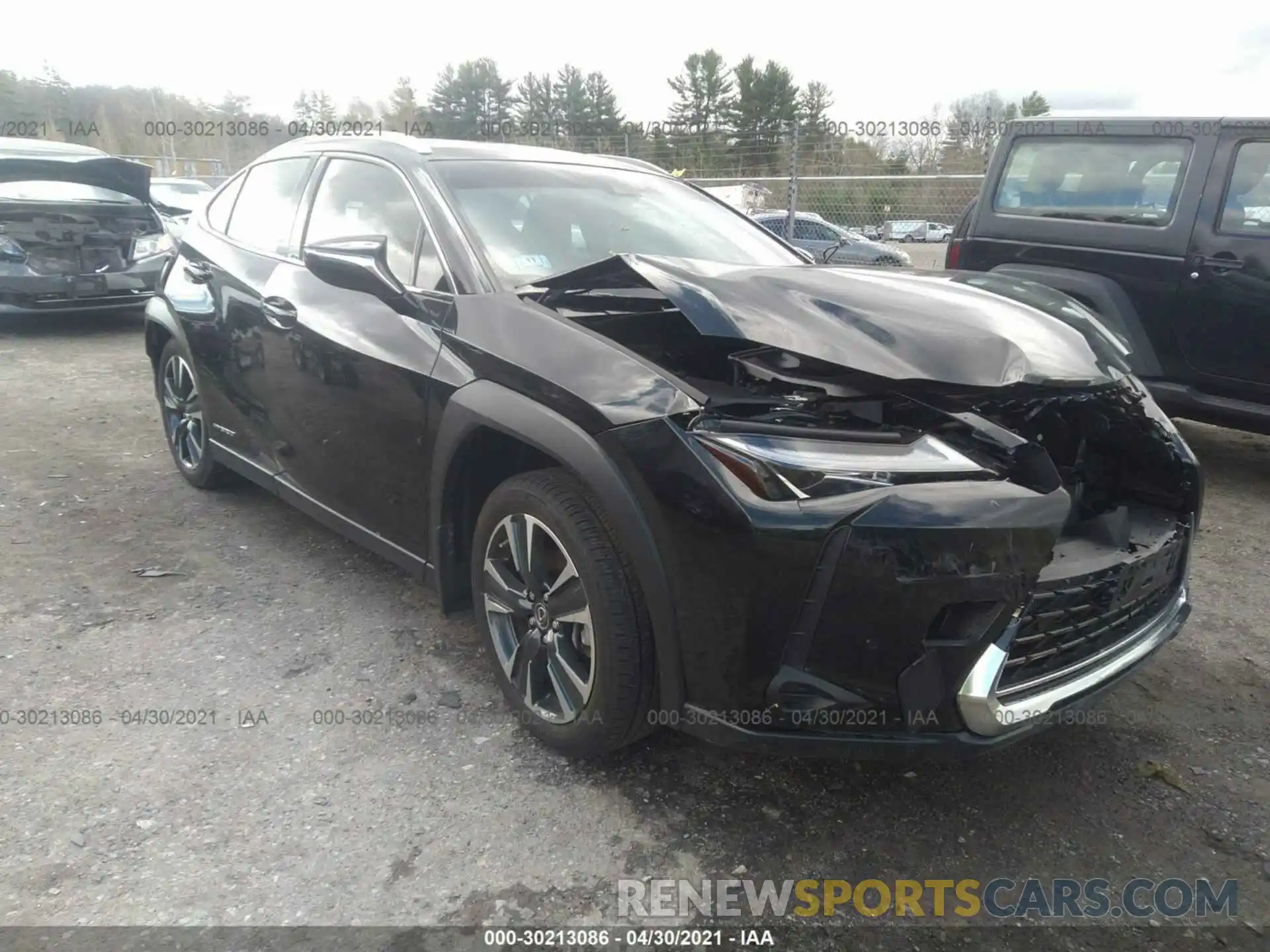 1 Photograph of a damaged car JTHP9JBH1L2036011 LEXUS UX 2020