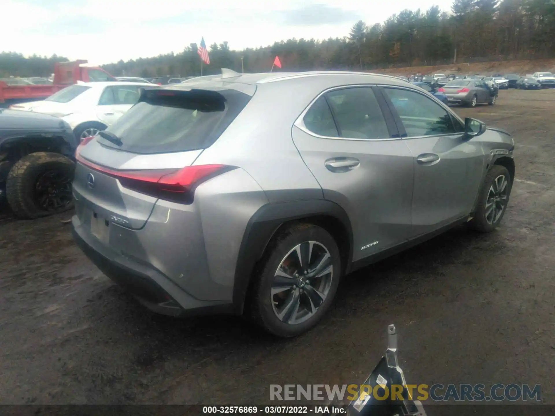 4 Фотография поврежденного автомобиля JTHP9JBH2L2022442 LEXUS UX 2020