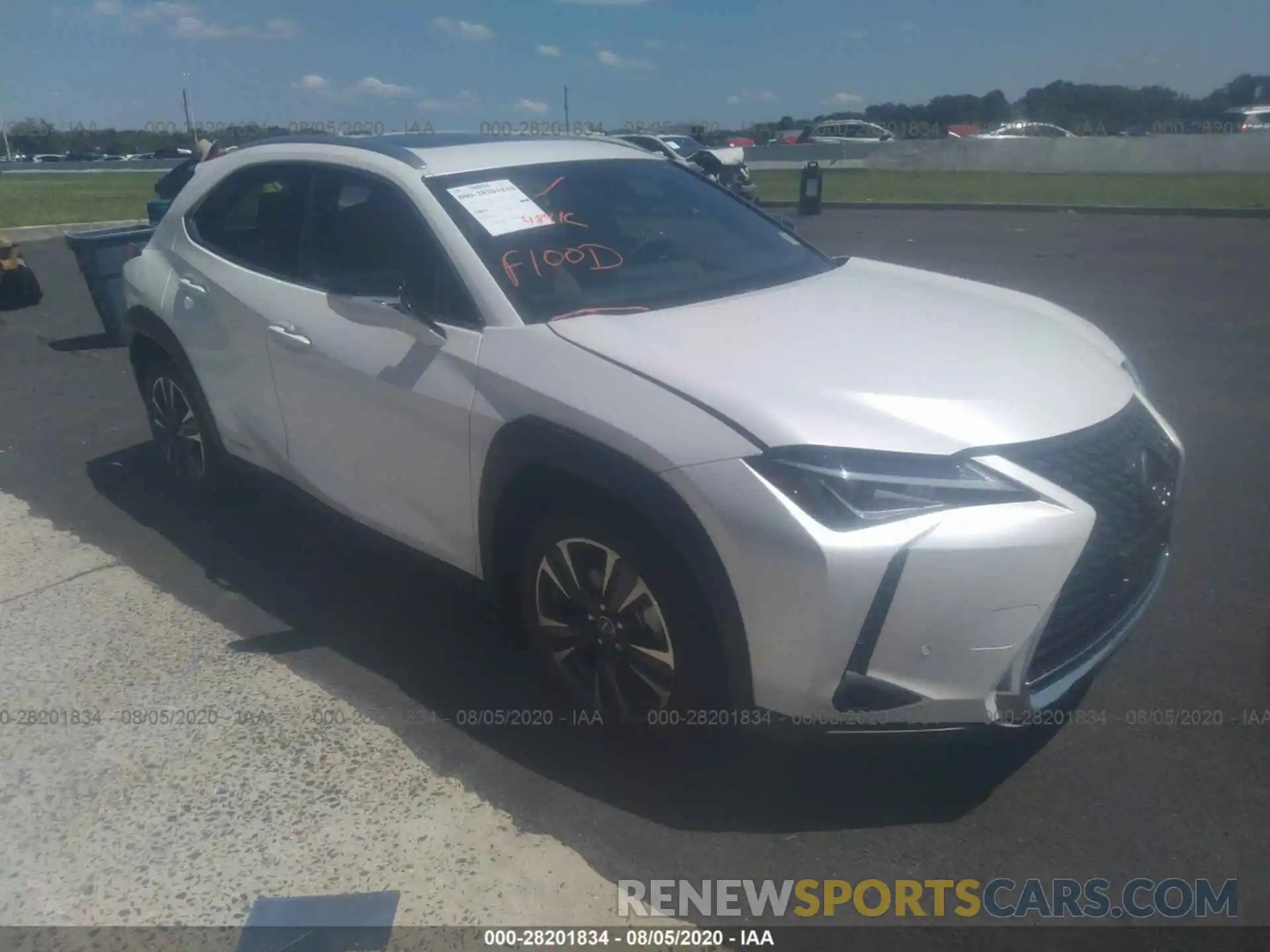 1 Photograph of a damaged car JTHP9JBH2L2028399 LEXUS UX 2020