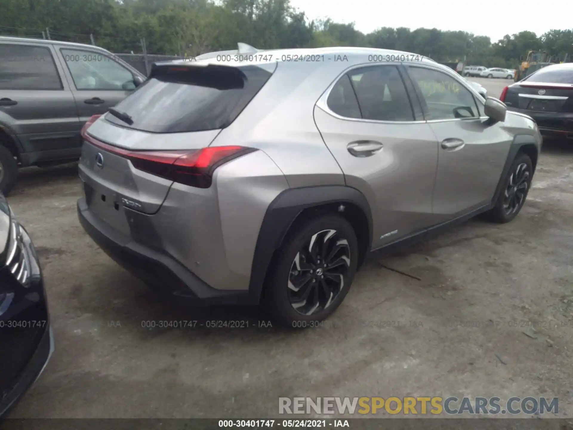 4 Фотография поврежденного автомобиля JTHP9JBH3L2020490 LEXUS UX 2020