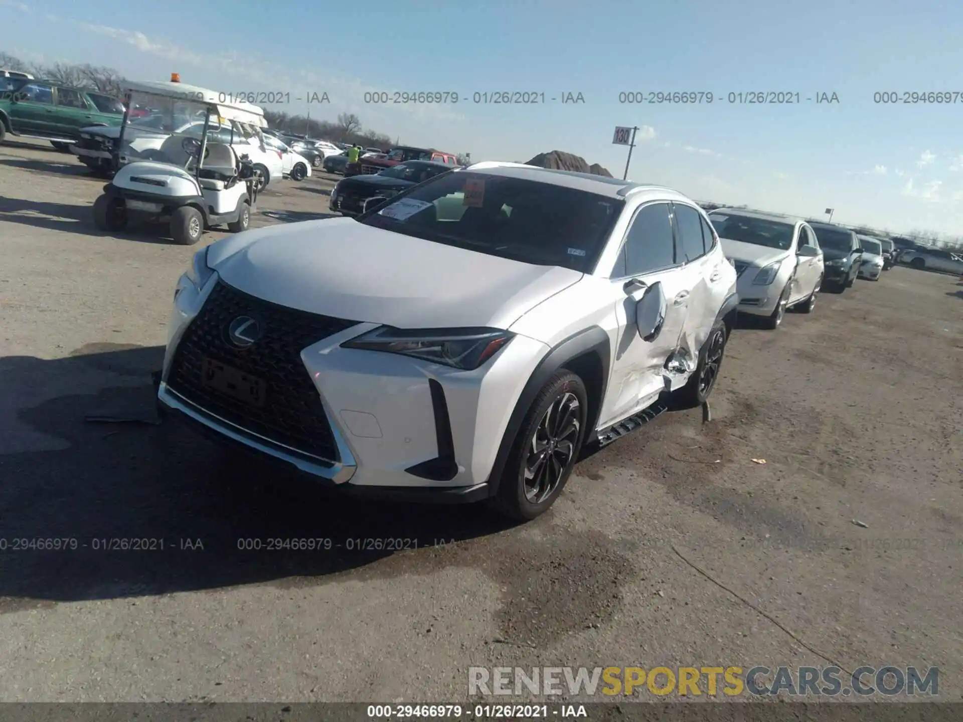 2 Фотография поврежденного автомобиля JTHP9JBH4L2028131 LEXUS UX 2020