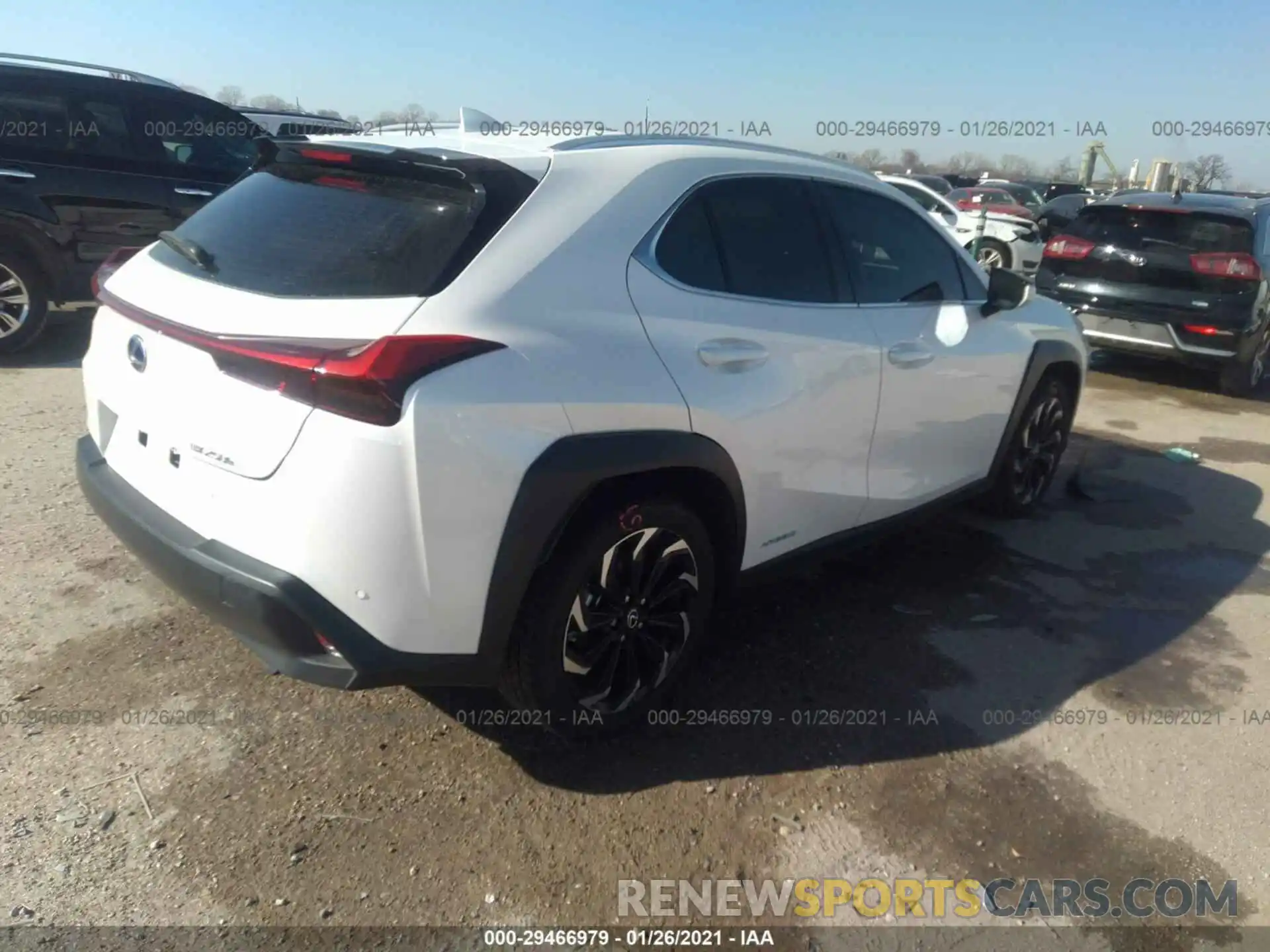 4 Фотография поврежденного автомобиля JTHP9JBH4L2028131 LEXUS UX 2020