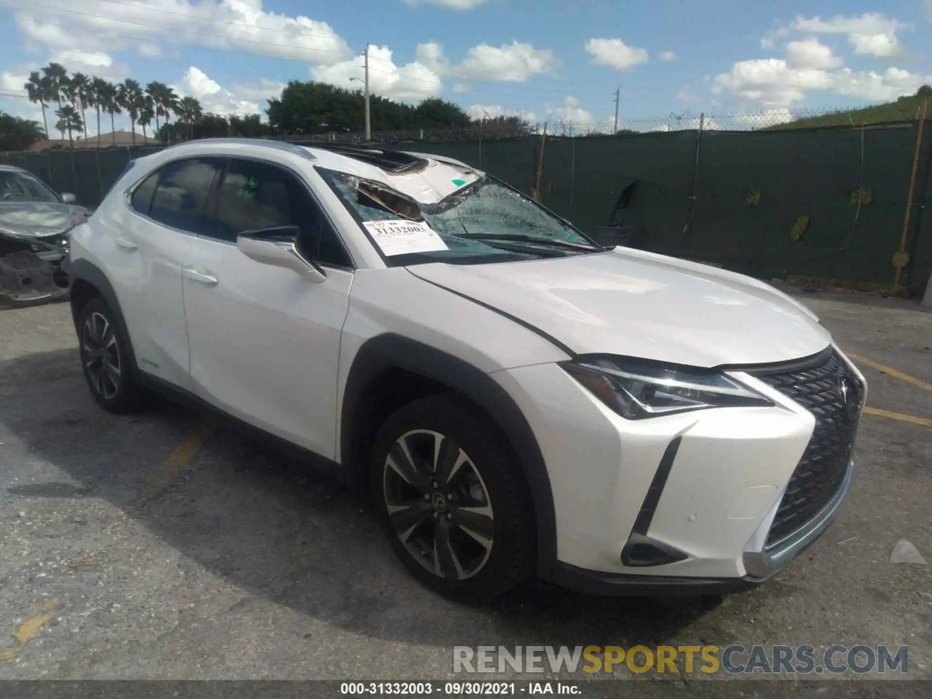 1 Фотография поврежденного автомобиля JTHP9JBH4L2029571 LEXUS UX 2020