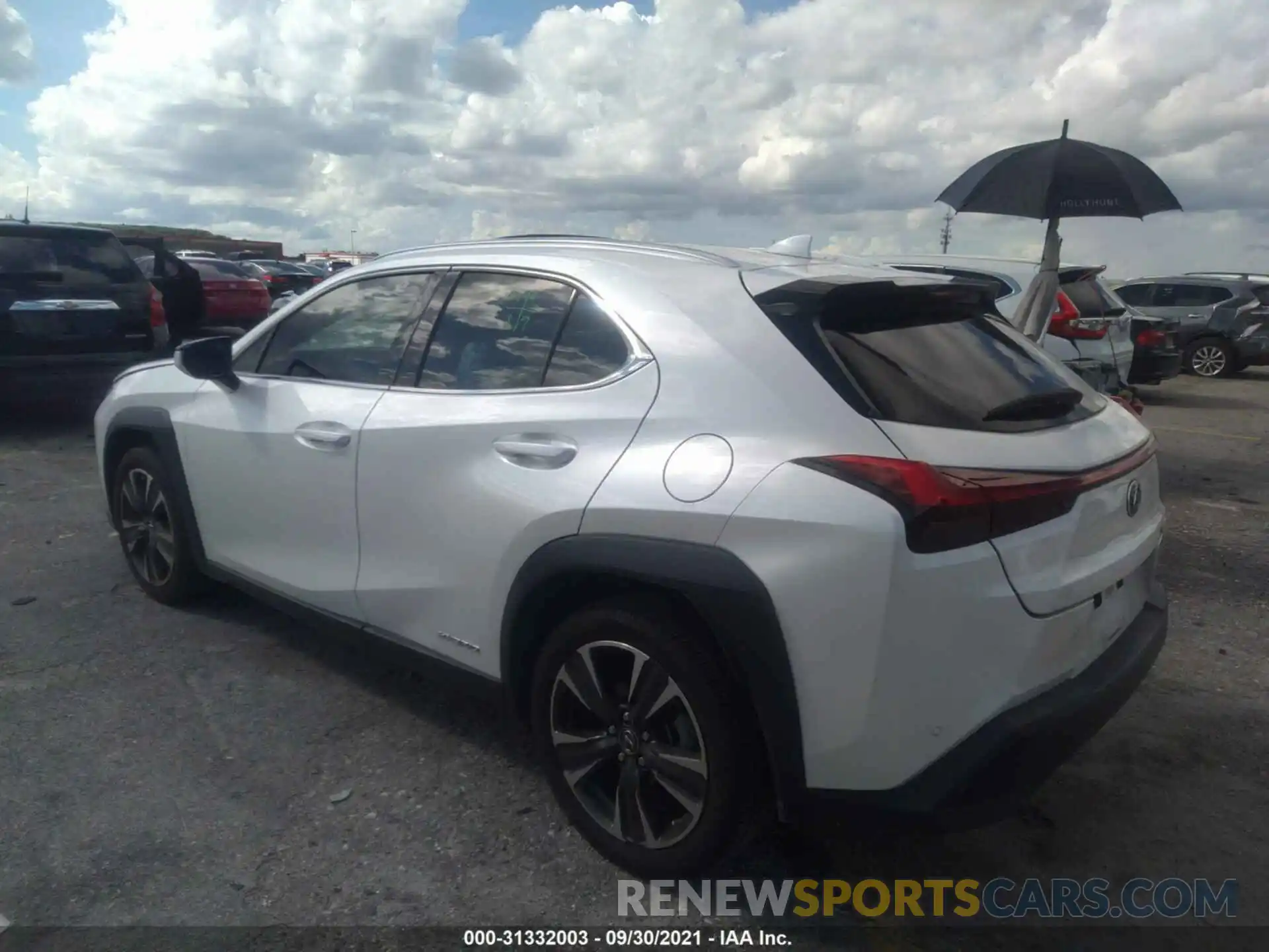 3 Фотография поврежденного автомобиля JTHP9JBH4L2029571 LEXUS UX 2020