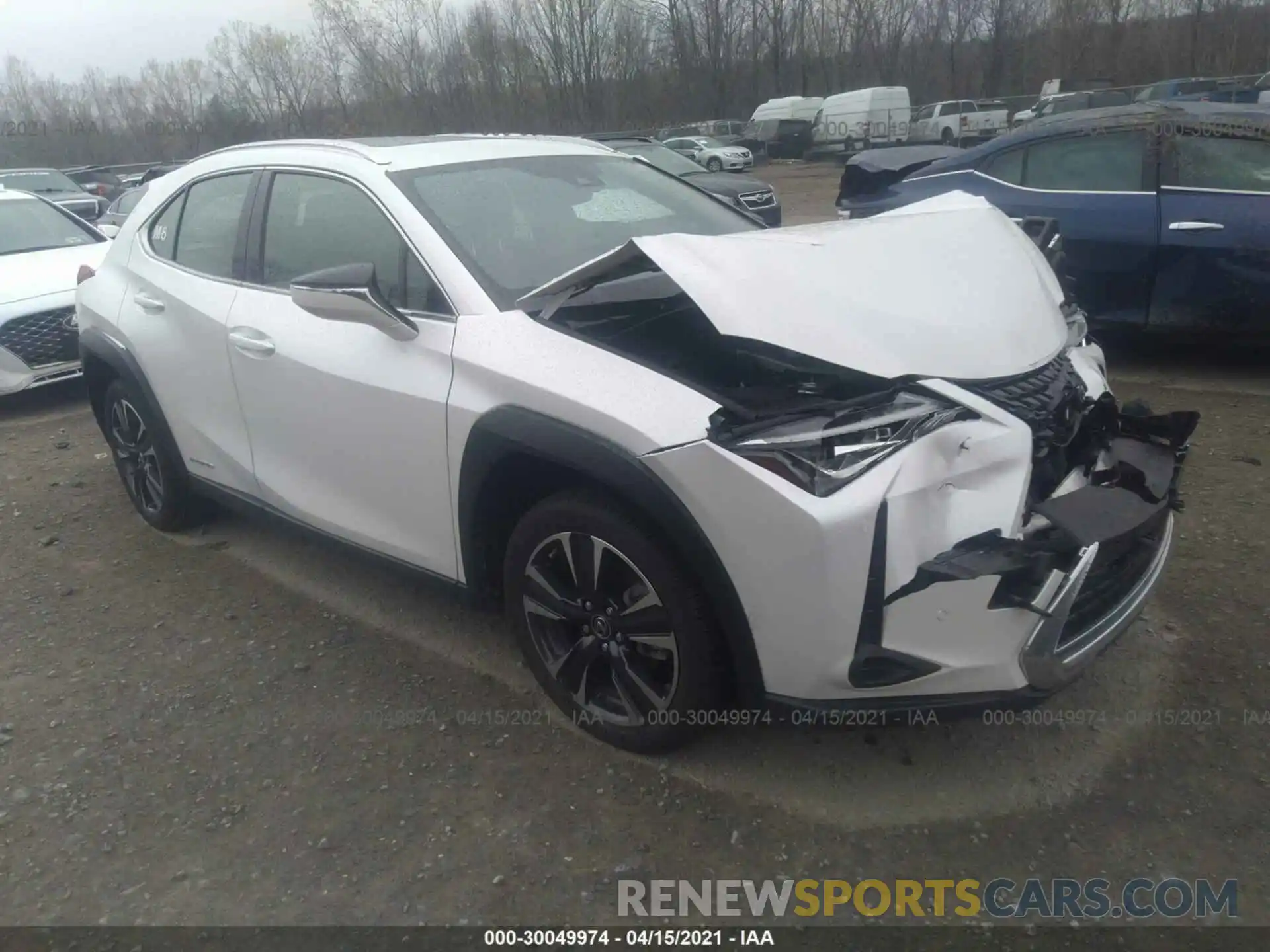 1 Photograph of a damaged car JTHP9JBH4L2030719 LEXUS UX 2020