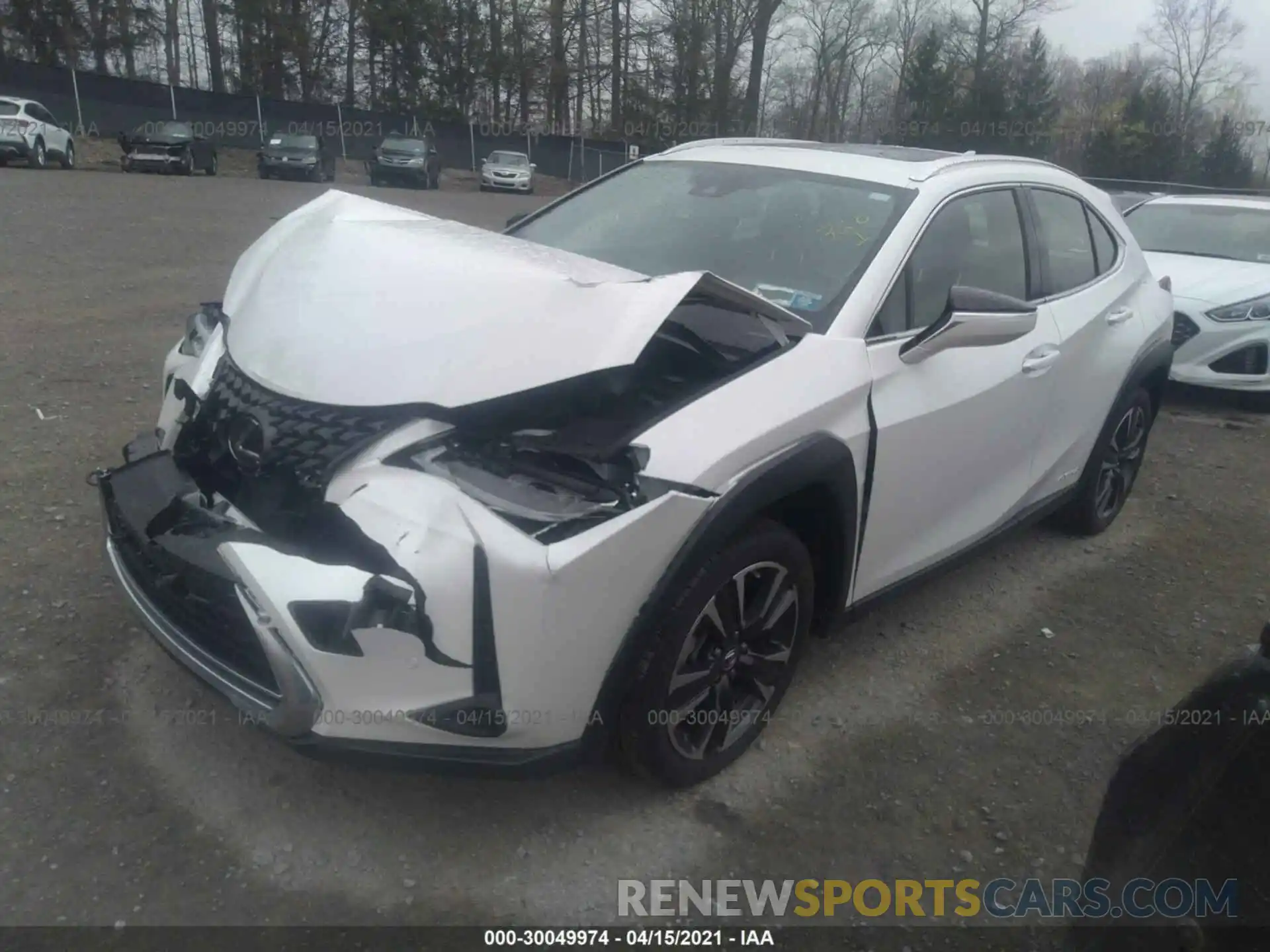 2 Фотография поврежденного автомобиля JTHP9JBH4L2030719 LEXUS UX 2020