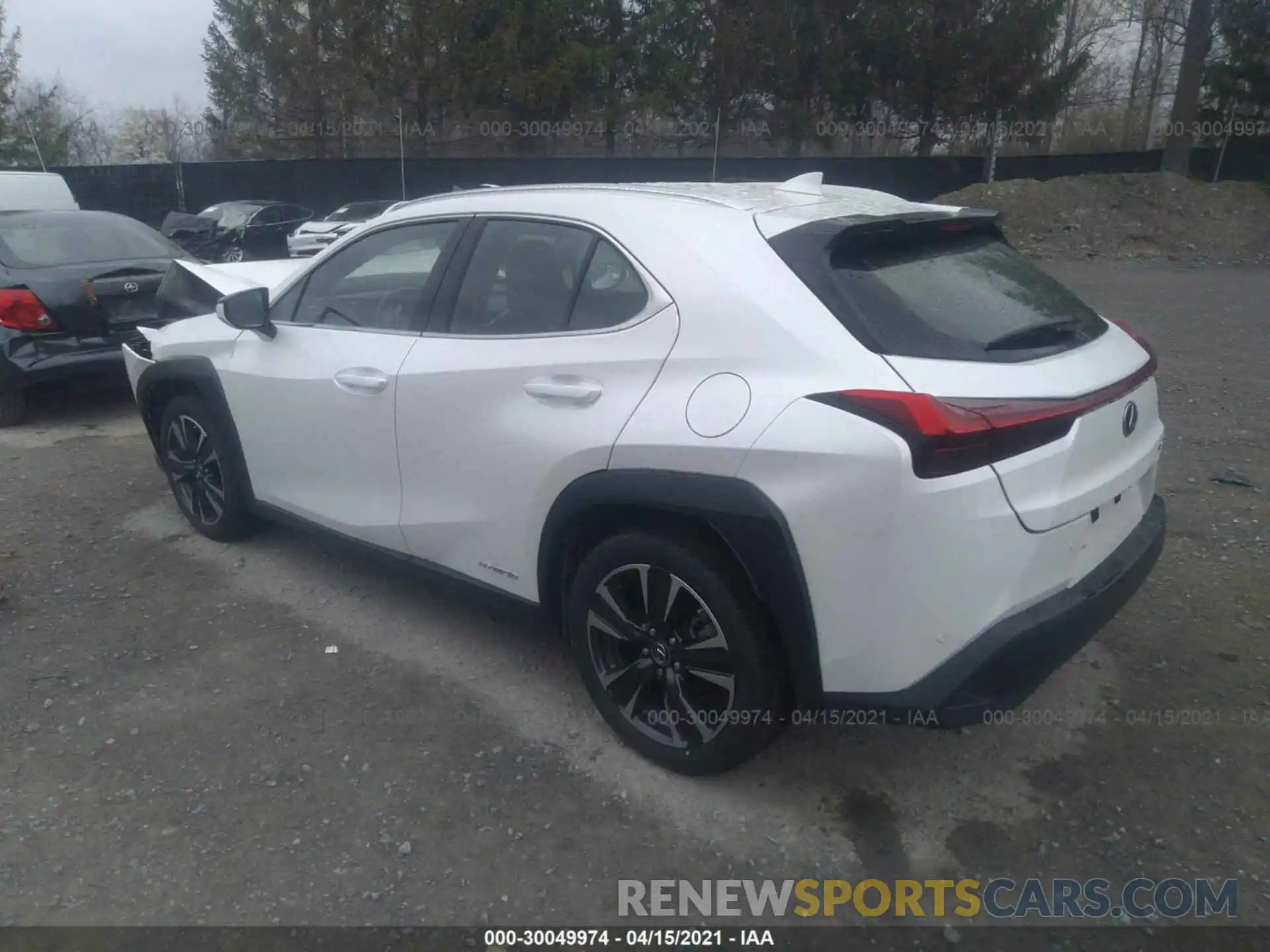 3 Фотография поврежденного автомобиля JTHP9JBH4L2030719 LEXUS UX 2020