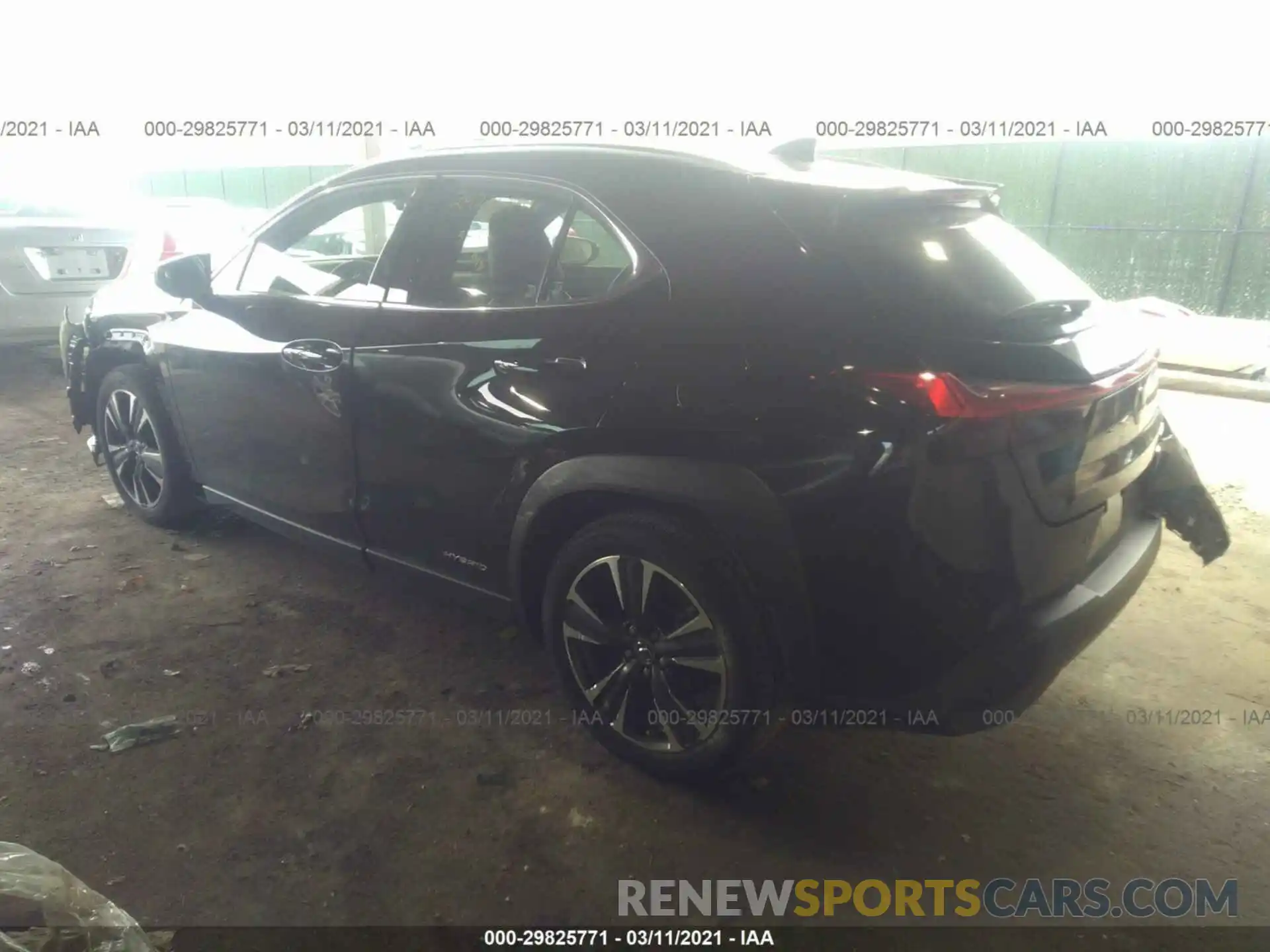 3 Фотография поврежденного автомобиля JTHP9JBH4L2032728 LEXUS UX 2020