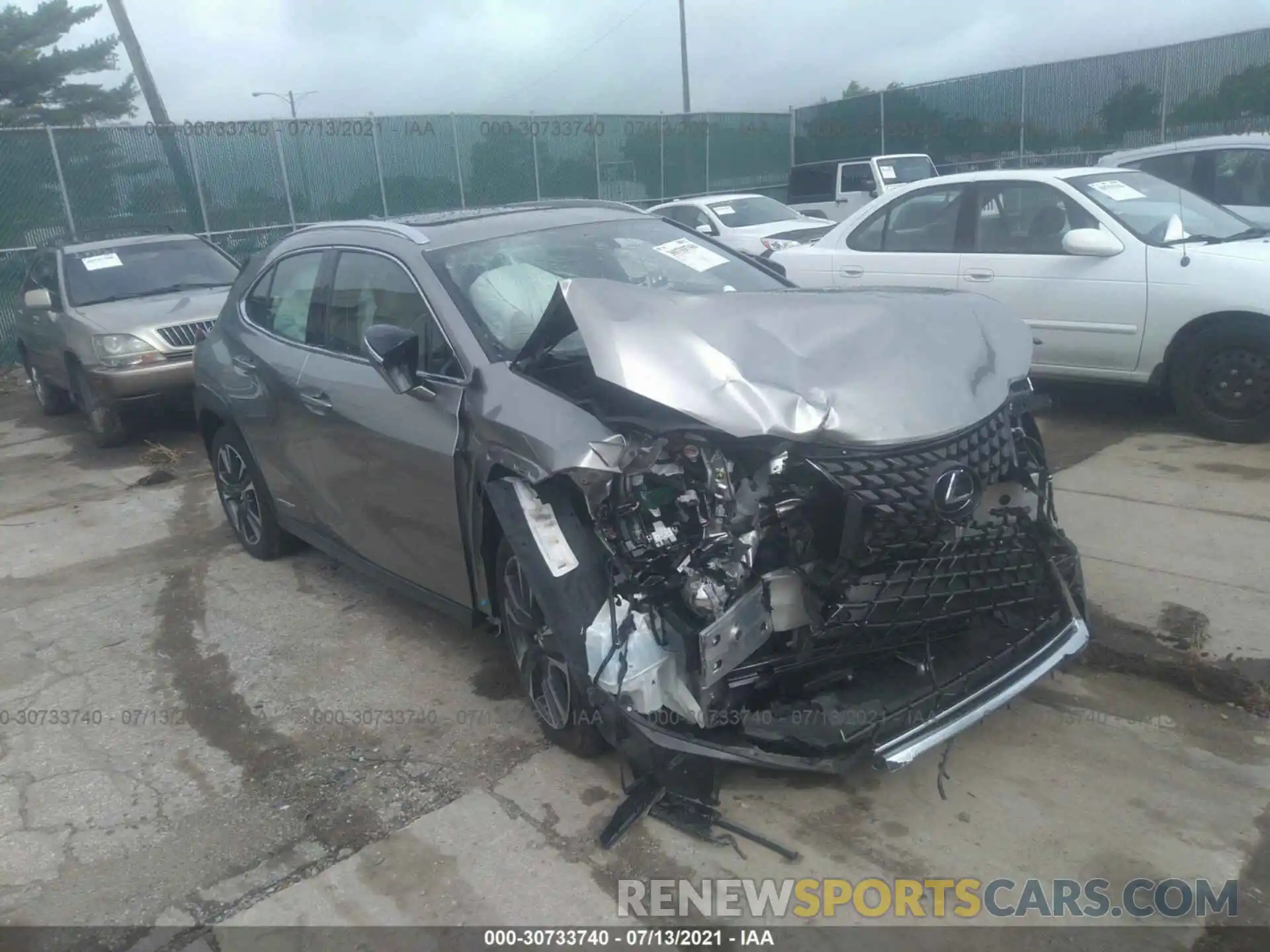 1 Photograph of a damaged car JTHP9JBH7L2032724 LEXUS UX 2020