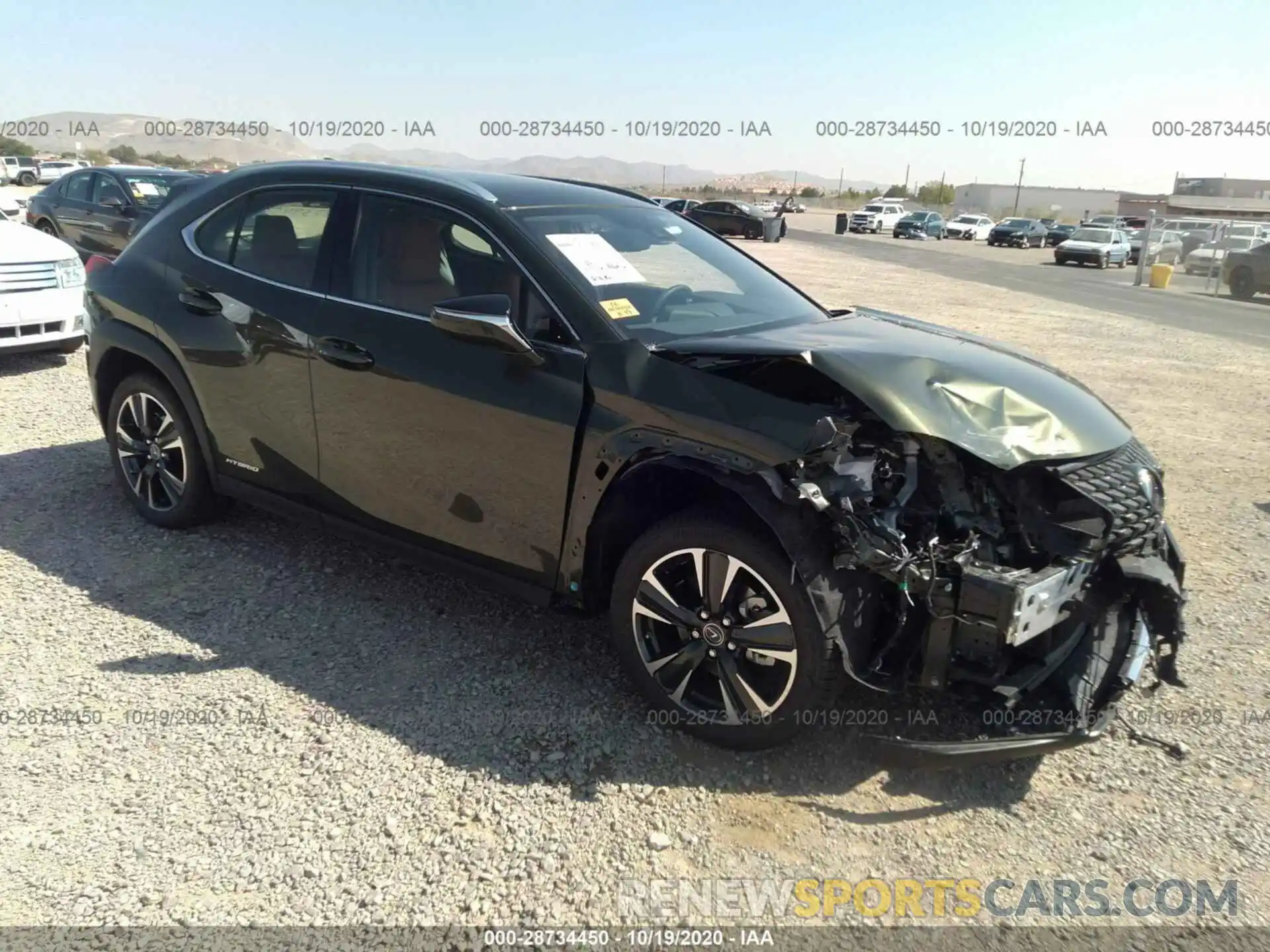 1 Фотография поврежденного автомобиля JTHP9JBH7L2033257 LEXUS UX 2020