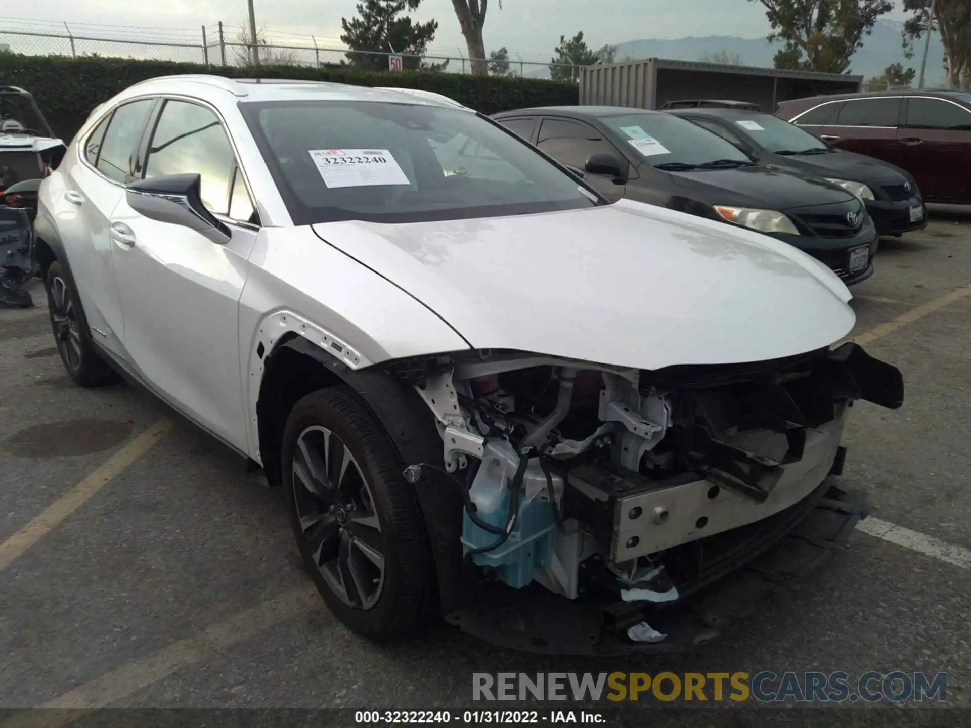 1 Photograph of a damaged car JTHP9JBH8L2021182 LEXUS UX 2020