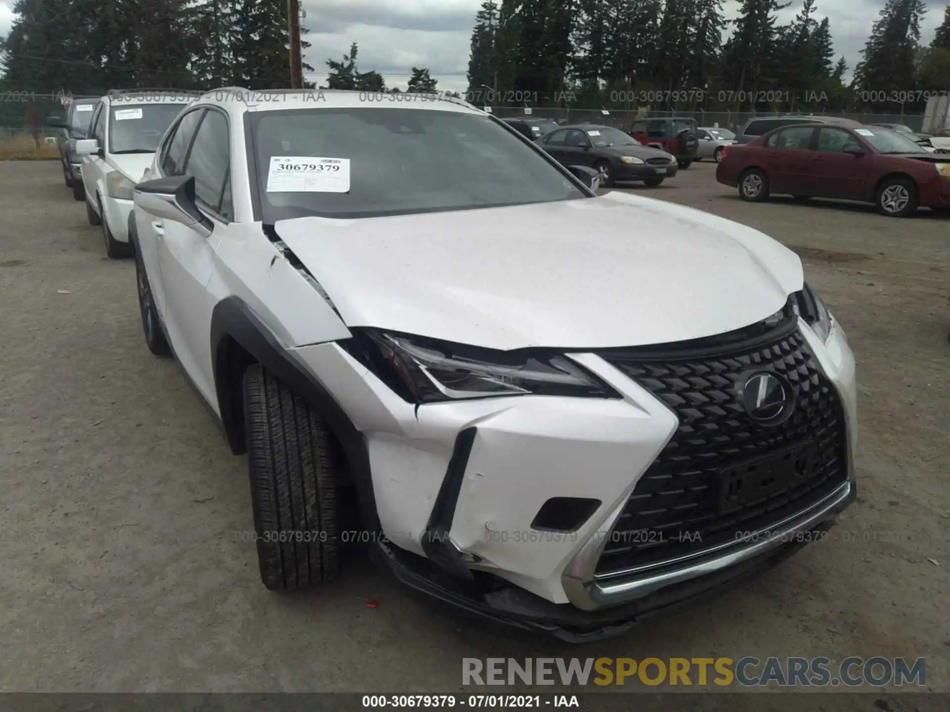 1 Фотография поврежденного автомобиля JTHP9JBH8L2022851 LEXUS UX 2020