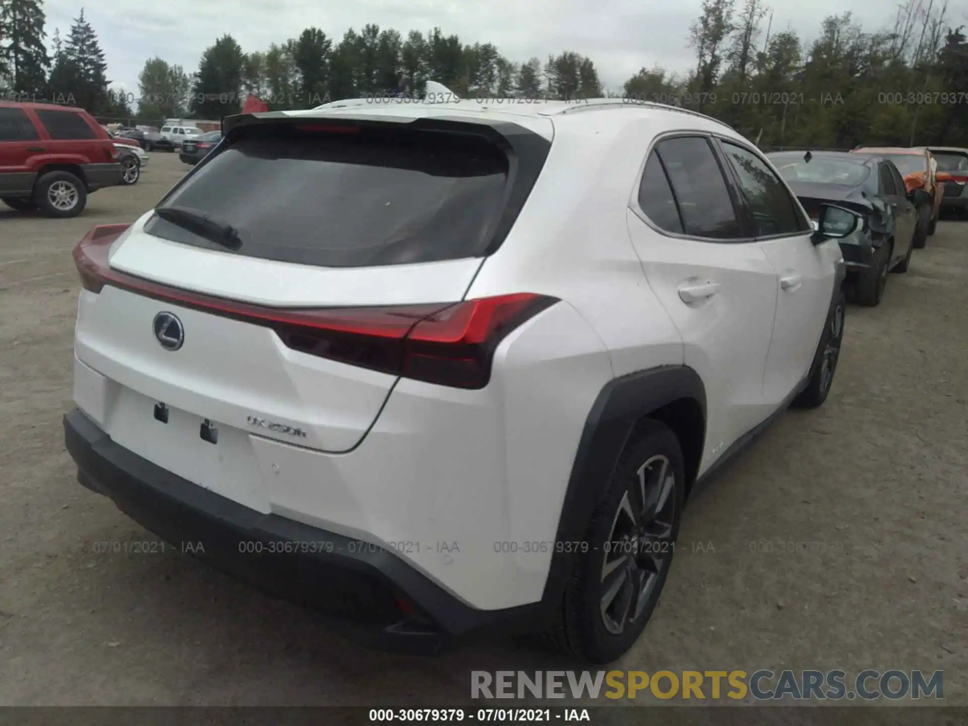 4 Фотография поврежденного автомобиля JTHP9JBH8L2022851 LEXUS UX 2020