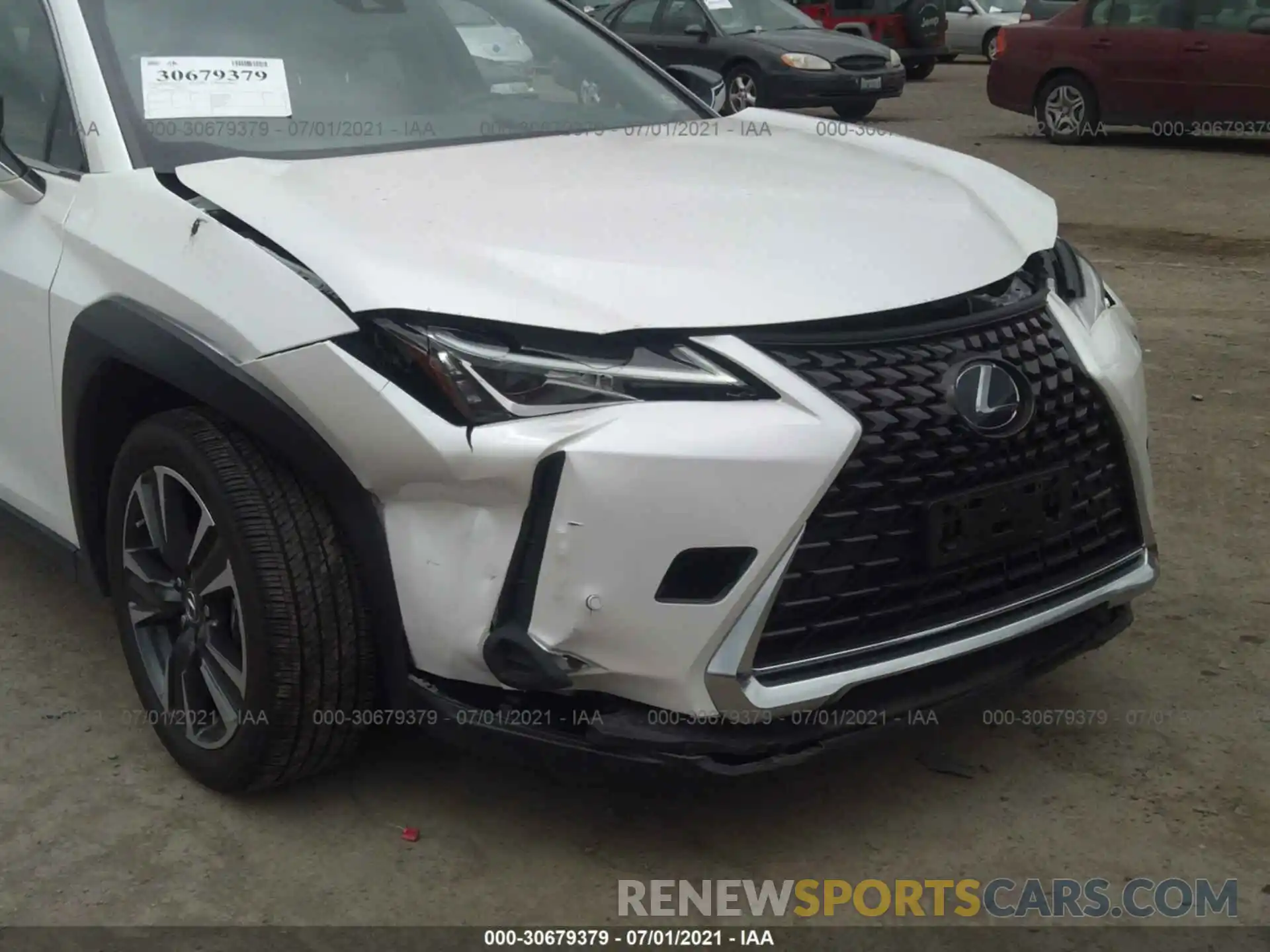 6 Фотография поврежденного автомобиля JTHP9JBH8L2022851 LEXUS UX 2020