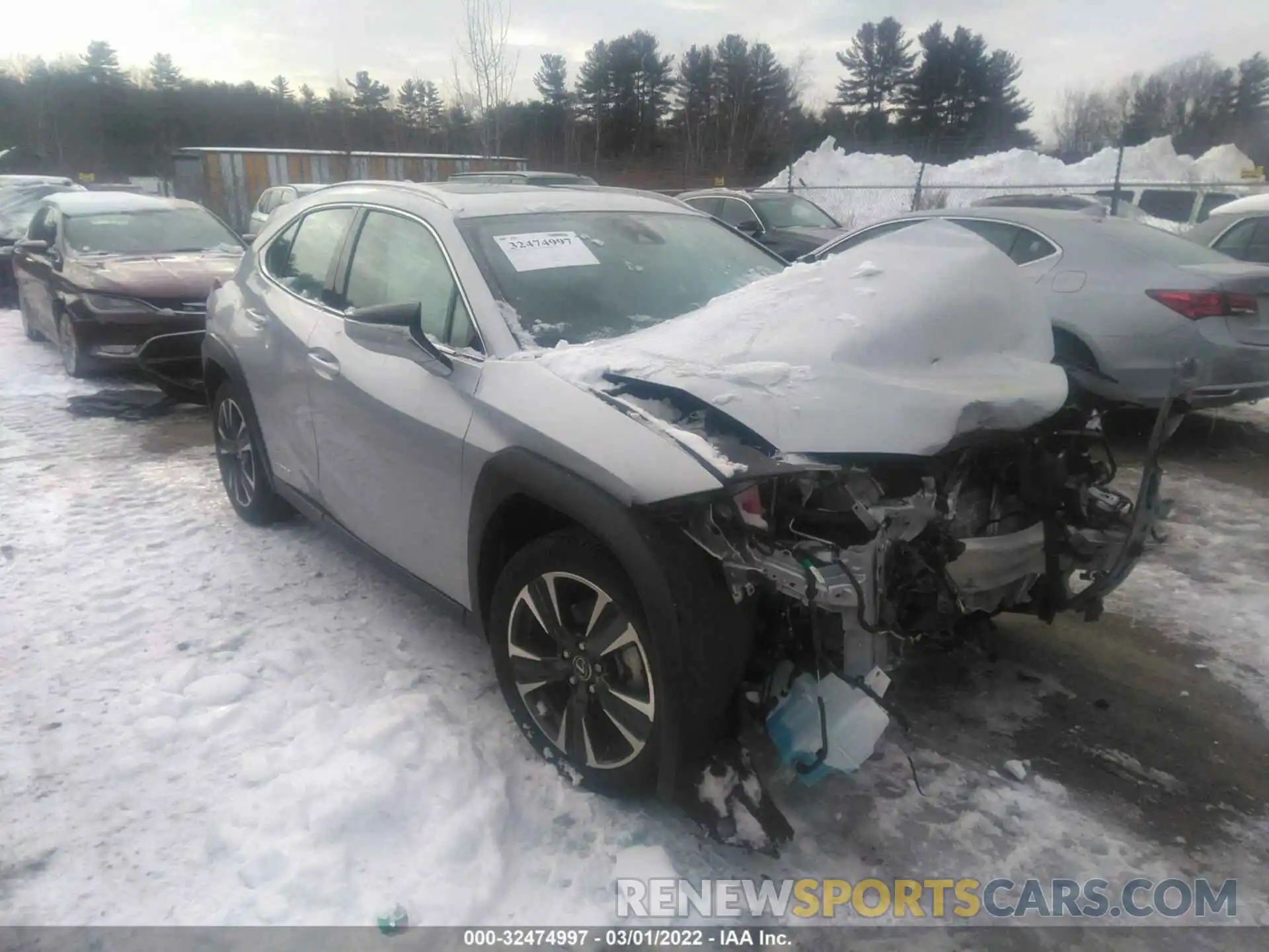 1 Photograph of a damaged car JTHP9JBH8L2023952 LEXUS UX 2020