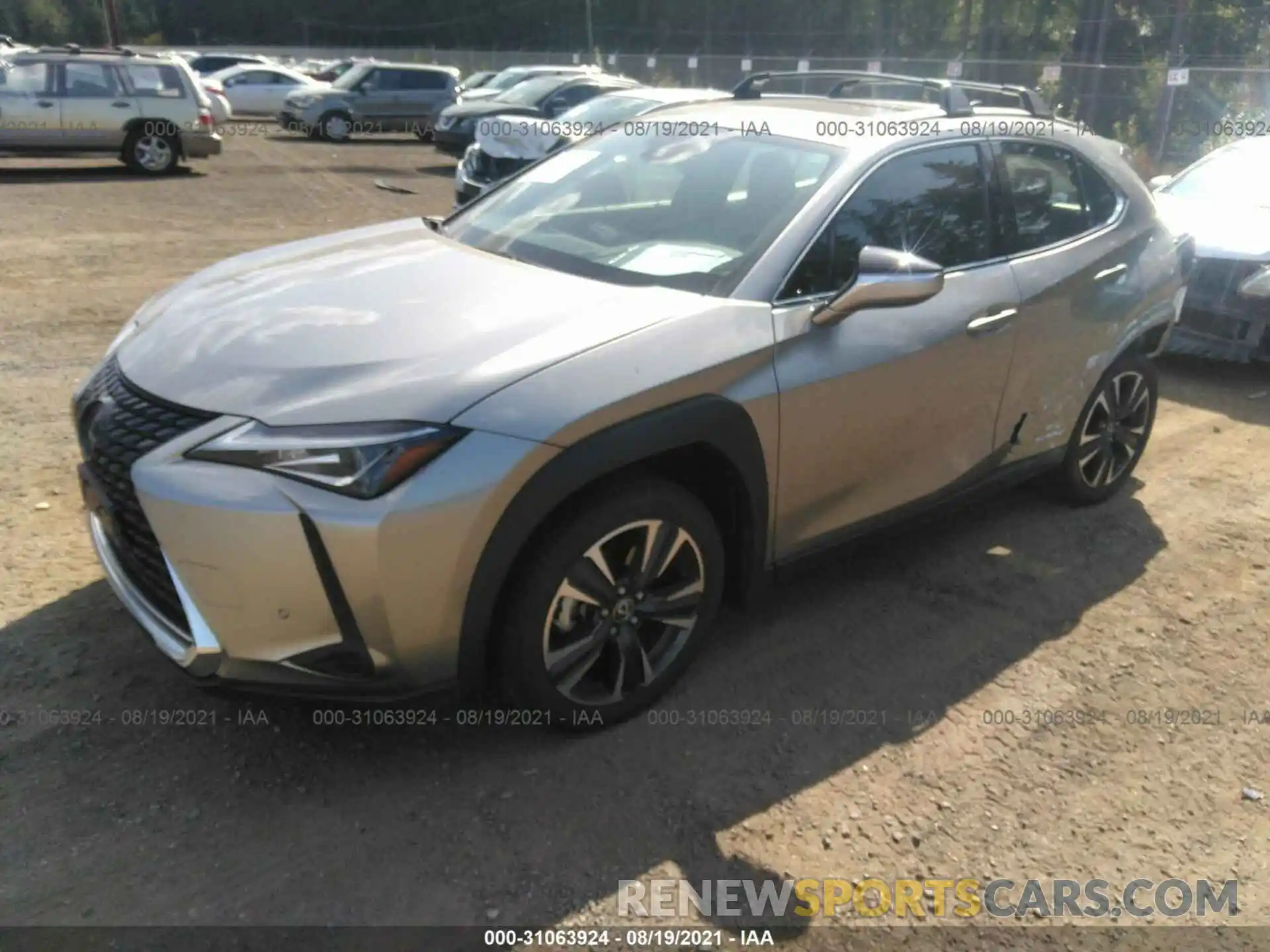 2 Фотография поврежденного автомобиля JTHP9JBH8L2027516 LEXUS UX 2020