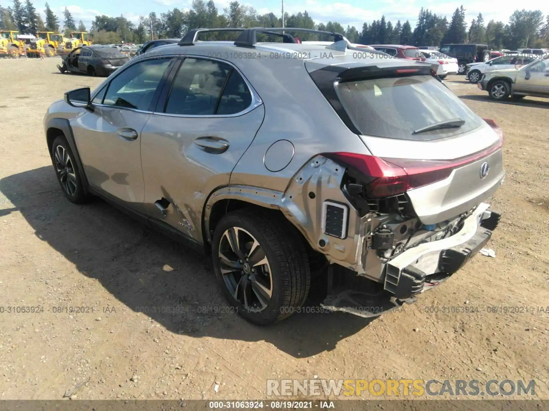 3 Photograph of a damaged car JTHP9JBH8L2027516 LEXUS UX 2020