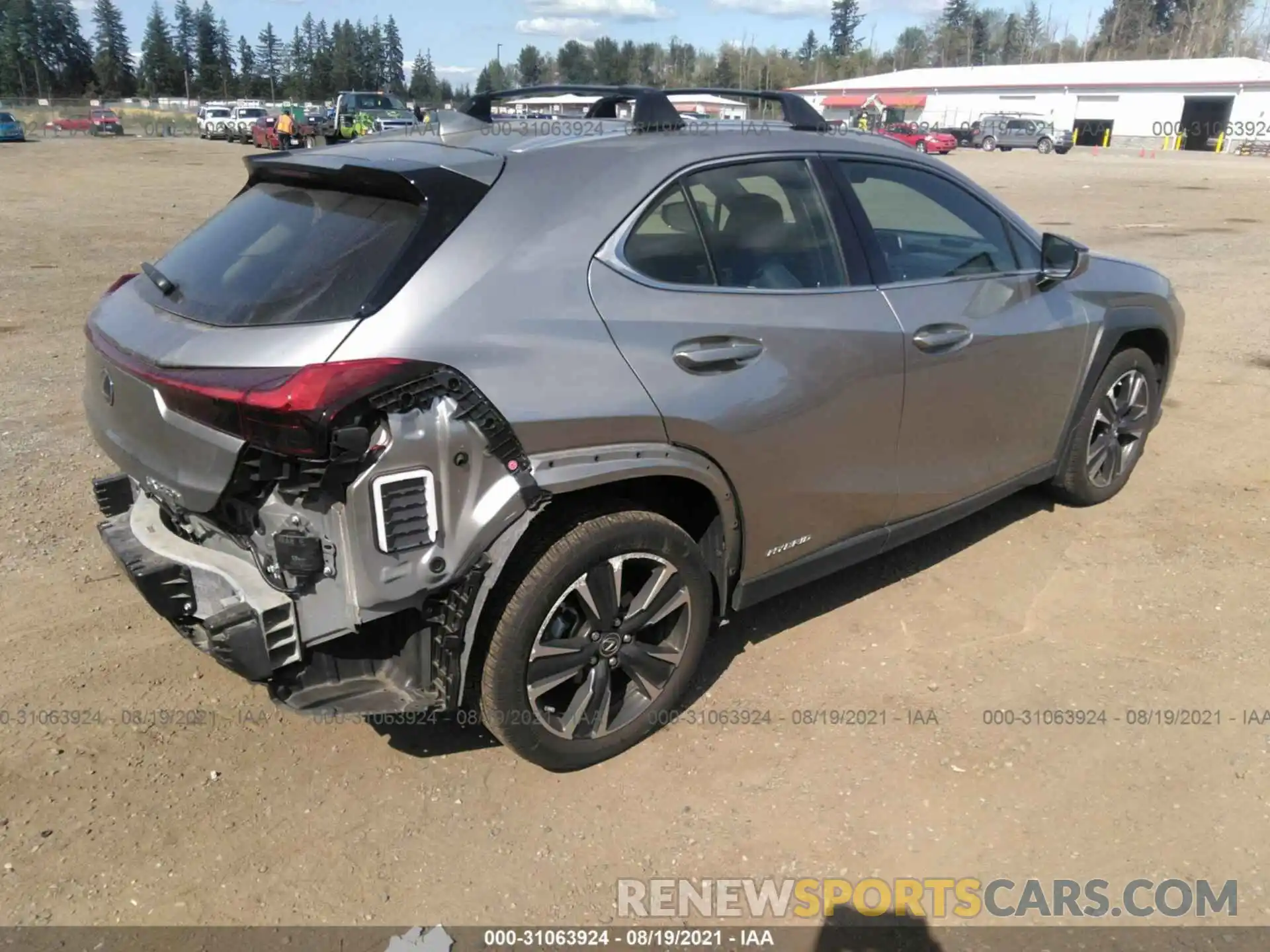 4 Фотография поврежденного автомобиля JTHP9JBH8L2027516 LEXUS UX 2020