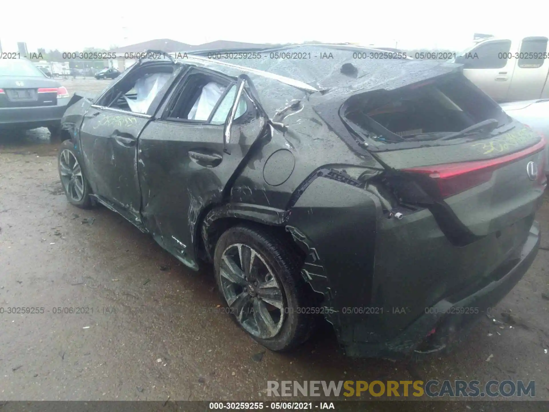 3 Photograph of a damaged car JTHP9JBH8L2032473 LEXUS UX 2020