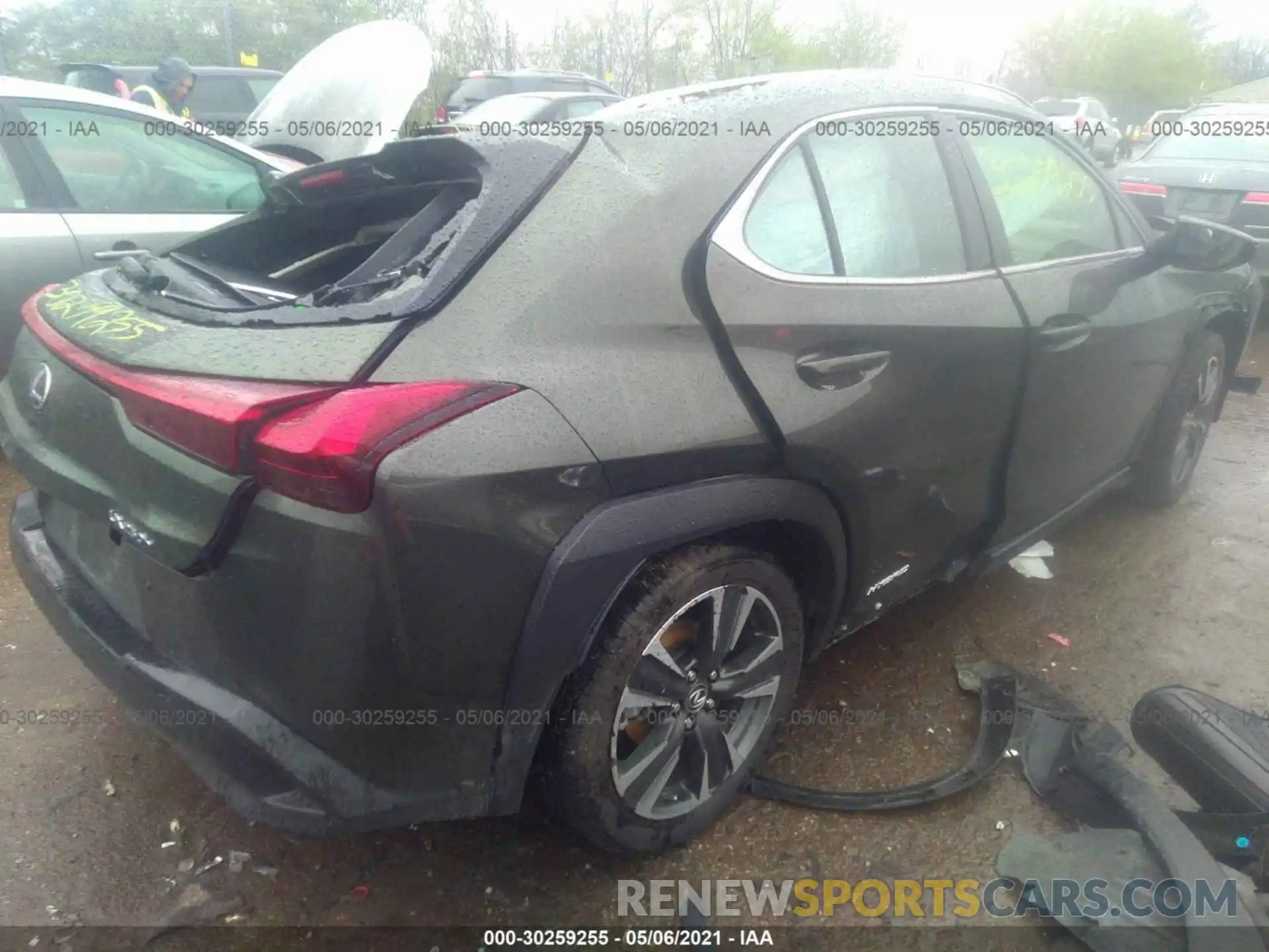 4 Фотография поврежденного автомобиля JTHP9JBH8L2032473 LEXUS UX 2020