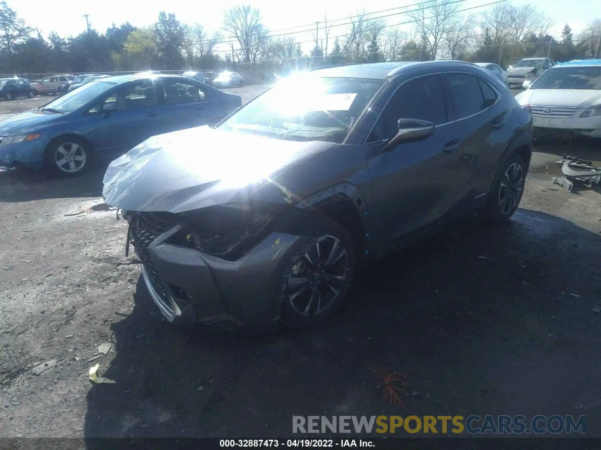 2 Photograph of a damaged car JTHP9JBH8L2033168 LEXUS UX 2020