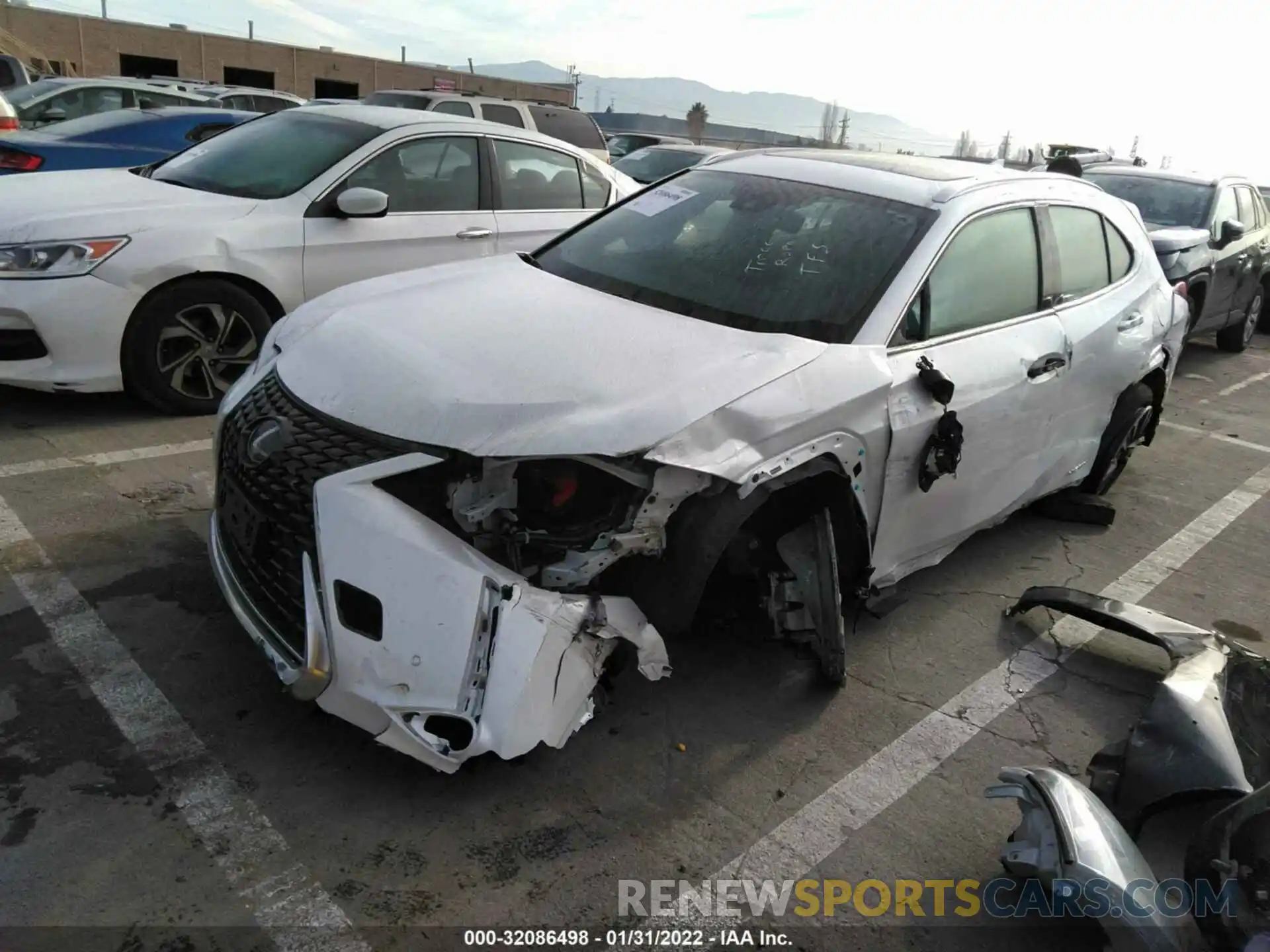 2 Photograph of a damaged car JTHP9JBH9L2024110 LEXUS UX 2020