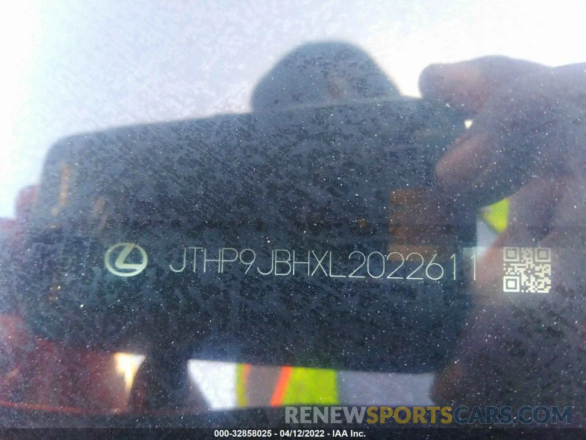 9 Photograph of a damaged car JTHP9JBHXL2022611 LEXUS UX 2020