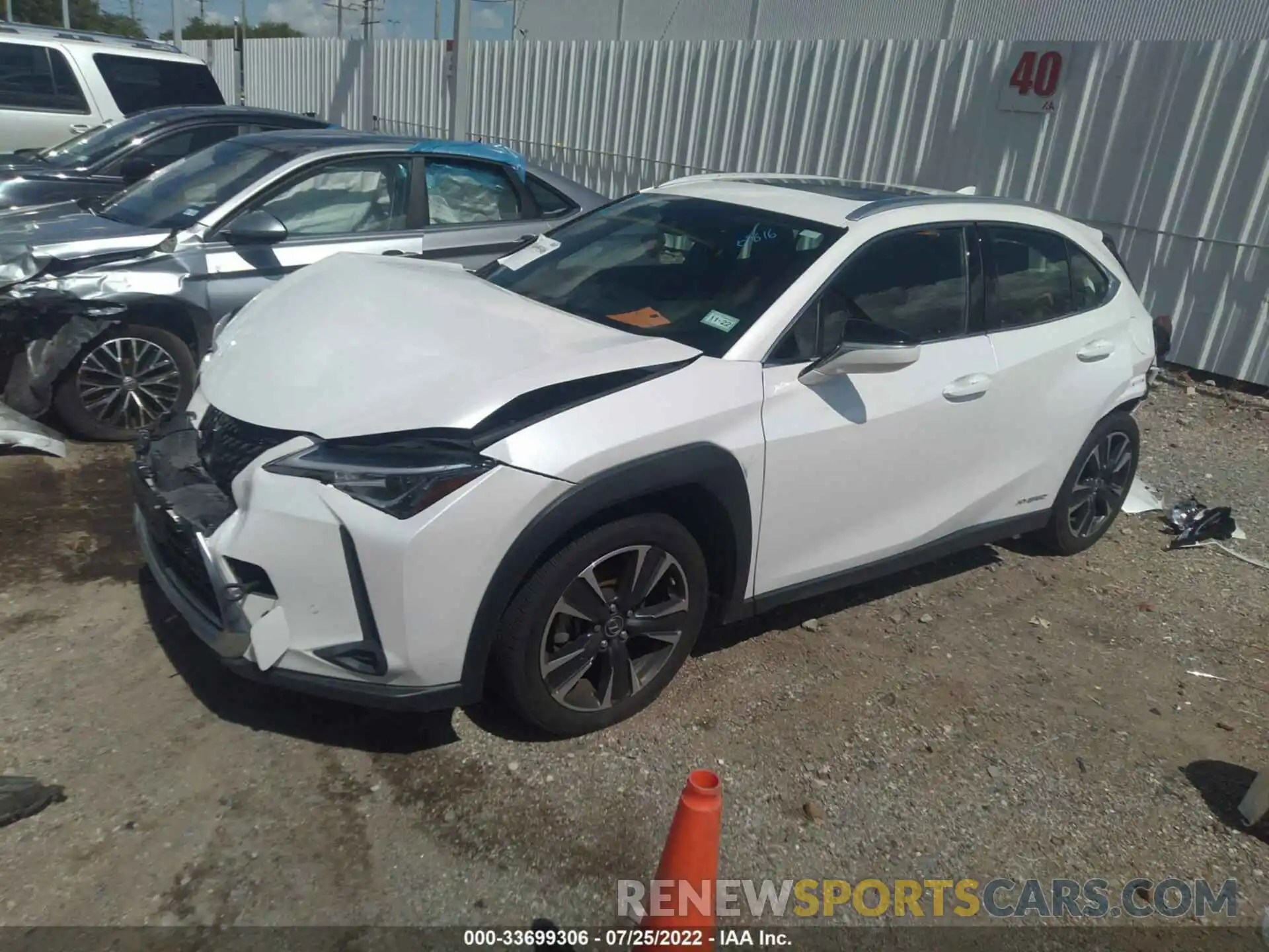 2 Photograph of a damaged car JTHP9JBHXL2036816 LEXUS UX 2020