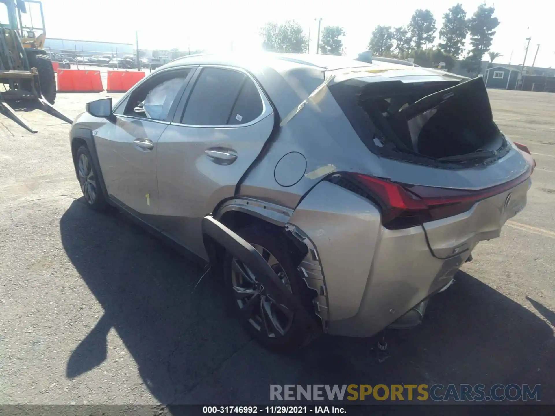 3 Photograph of a damaged car JTHR3JBH2L2022550 LEXUS UX 2020