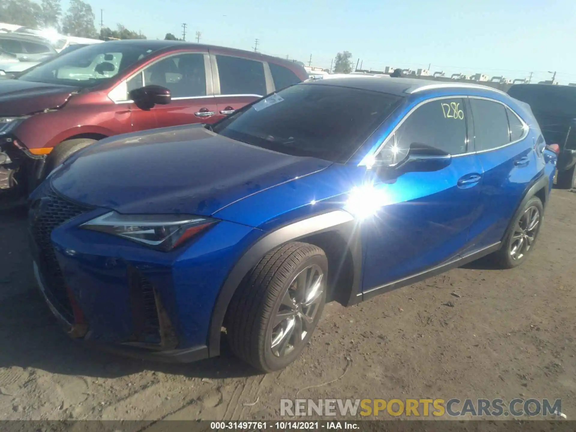 2 Фотография поврежденного автомобиля JTHR3JBH8L2021354 LEXUS UX 2020